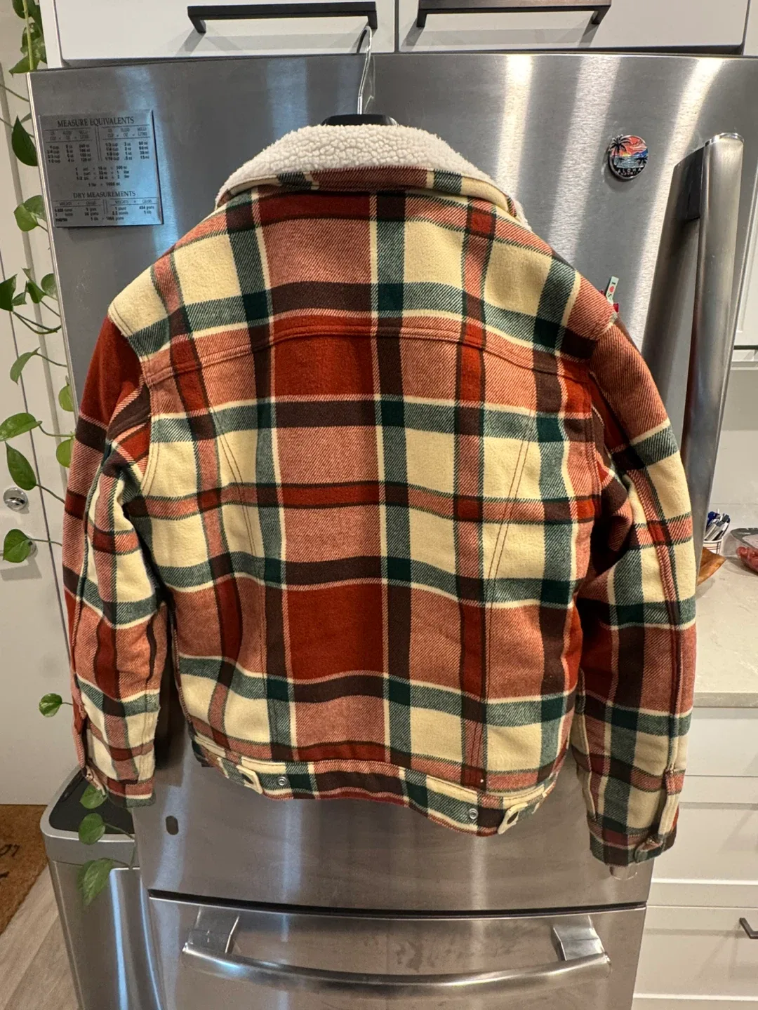 Levi’s plaid Sherpa trucker jacket image indicator(4)