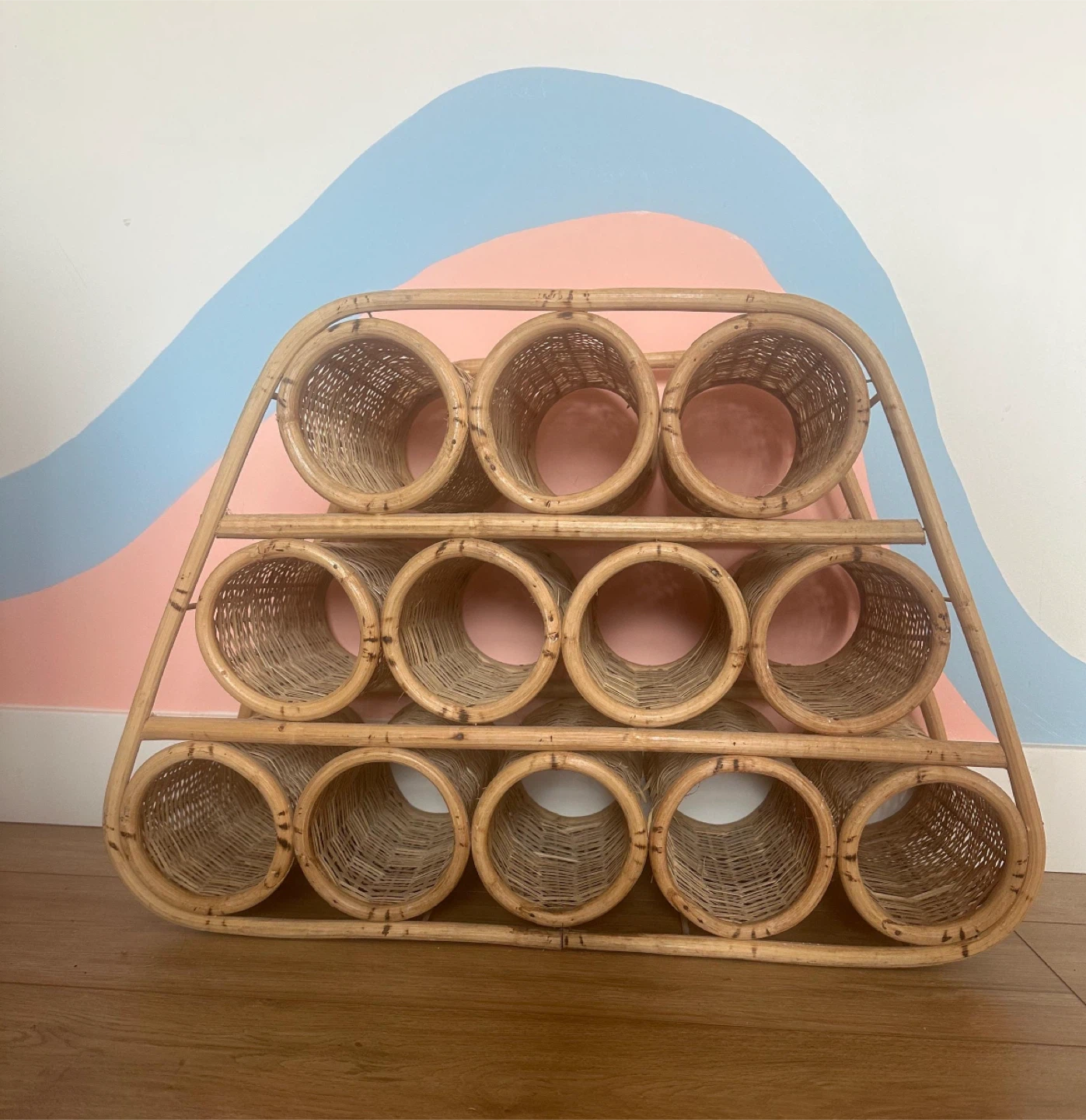 Rattan Wine Rack - photo 2