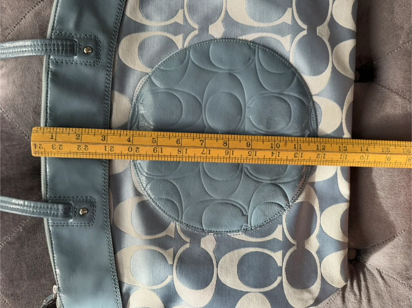 Coach Blue Tote Bag image indicator(6)