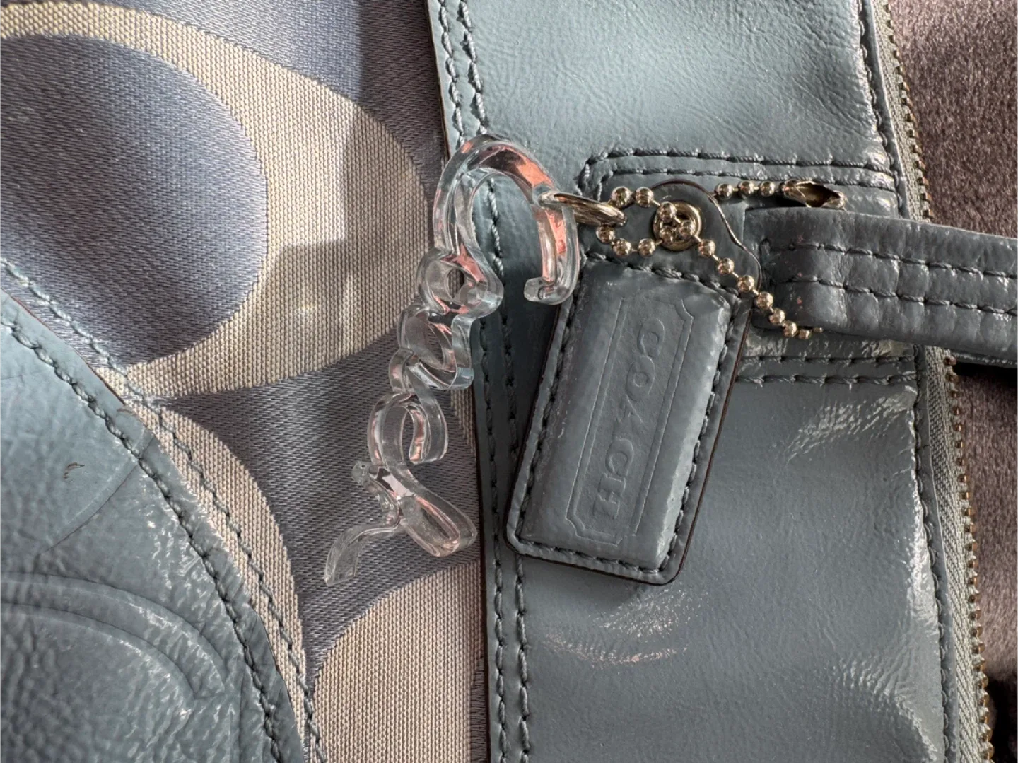 Coach Blue Tote Bag image indicator(3)