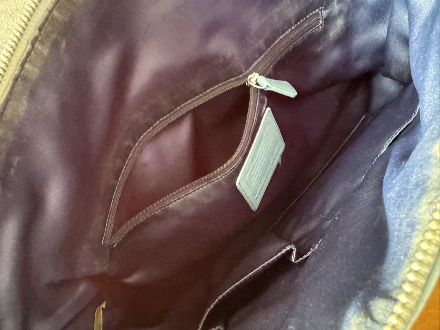 Coach Blue Tote Bag image indicator(8)