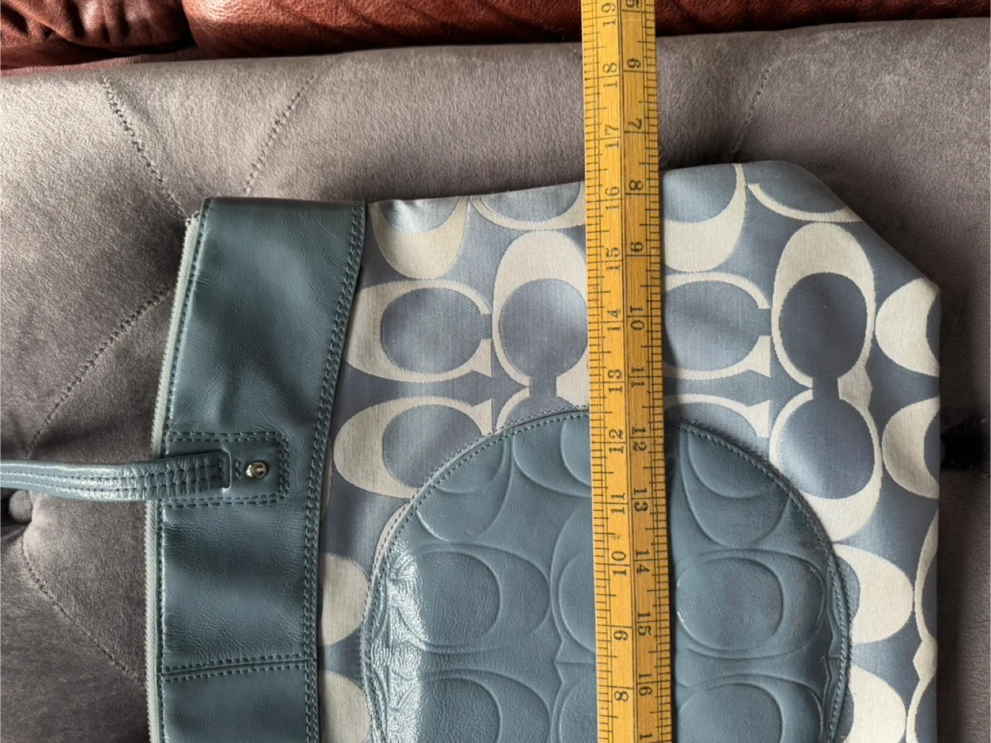 Coach Blue Tote Bag image indicator(7)