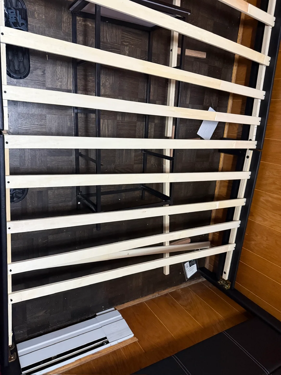 Queen wooden frame  Size Bed Frame - Black image indicator(3)