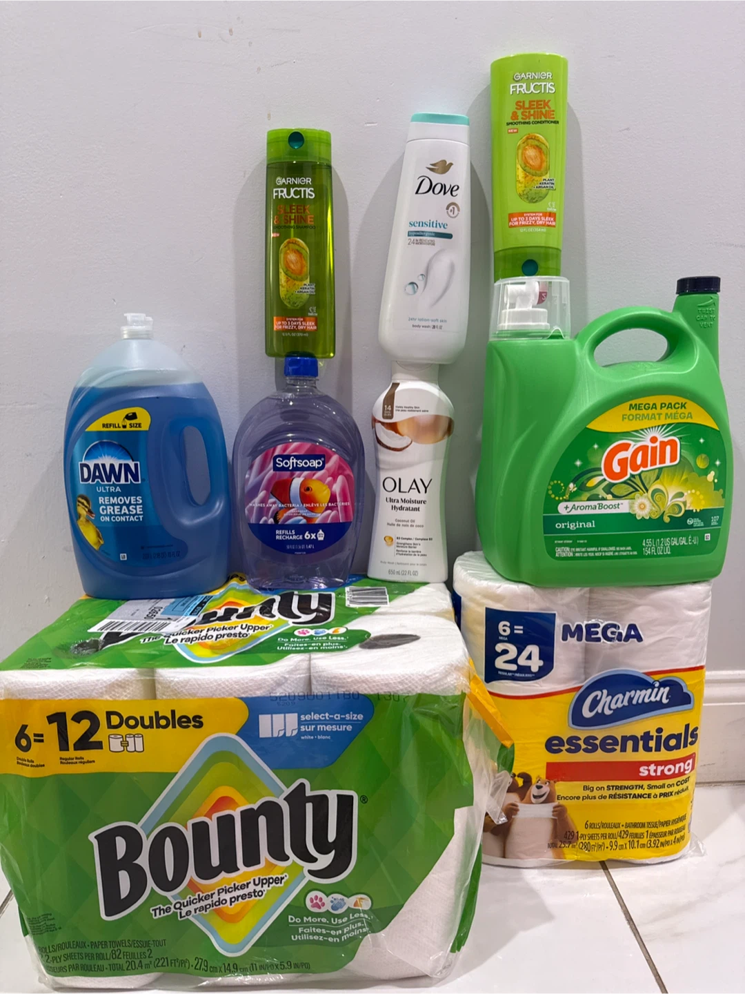 Household Cleaning Bundle: Bounty, Charmin, Gain, & More