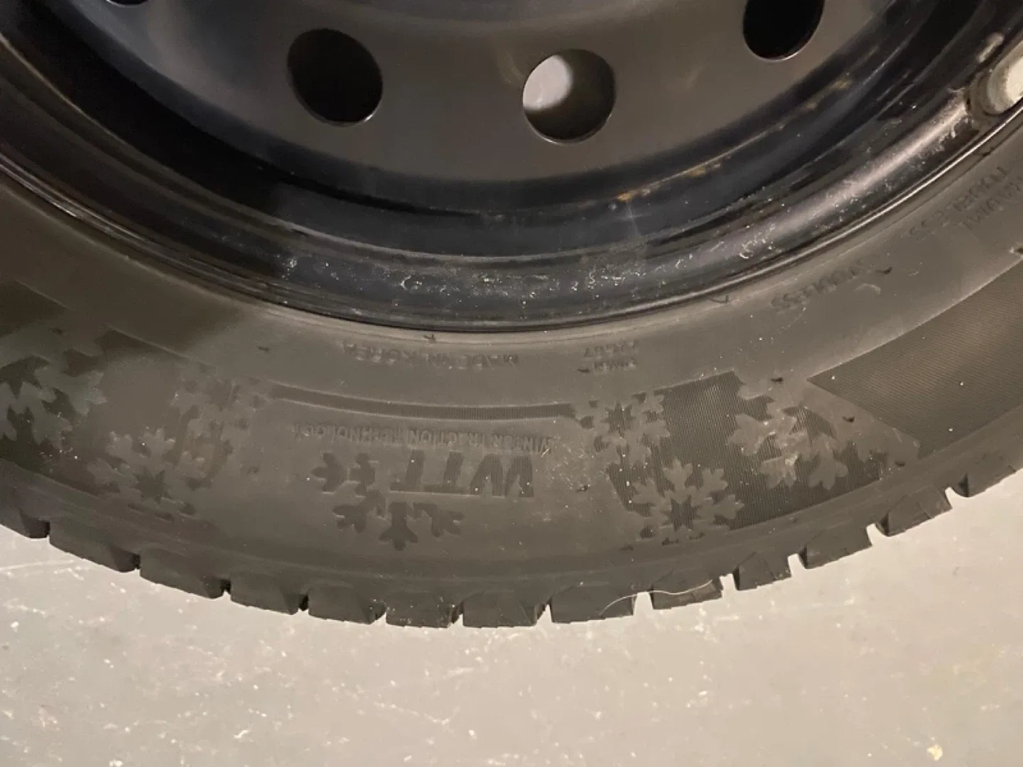 A set of Four Motormaster Hankook Winter Tires on Rims image indicator(6)