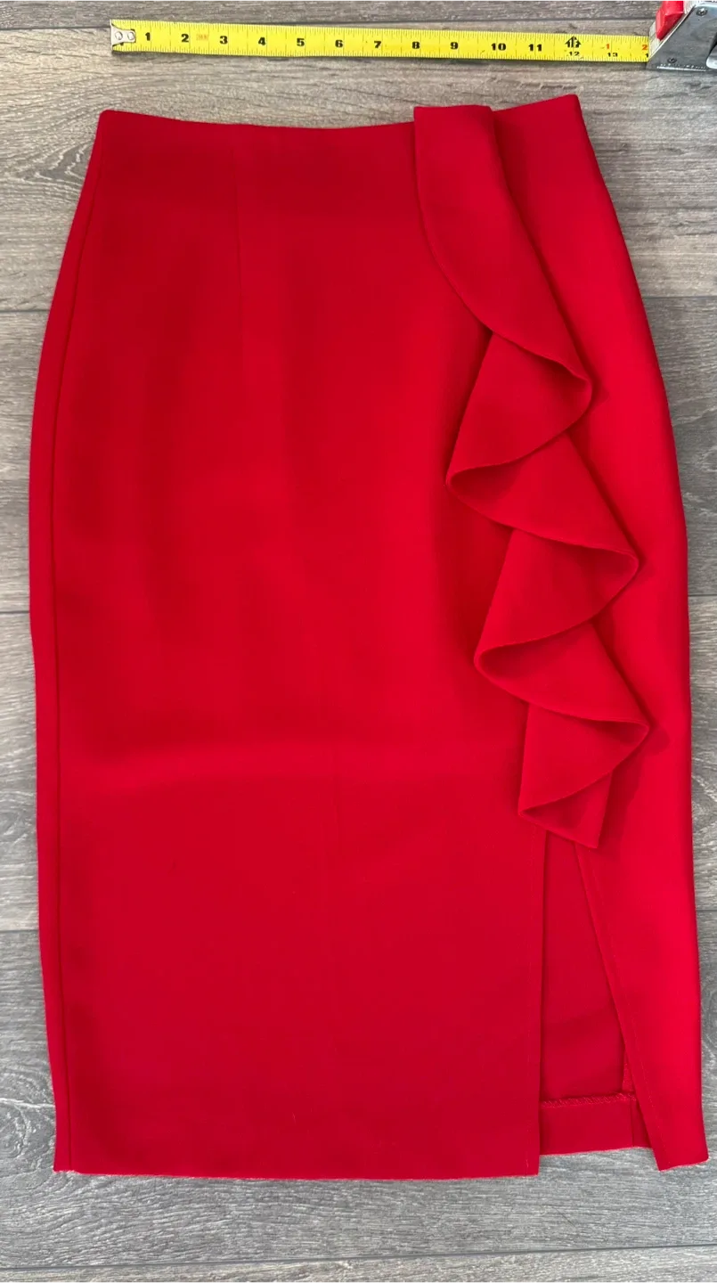 Red Ruffle Skirt image indicator(3)