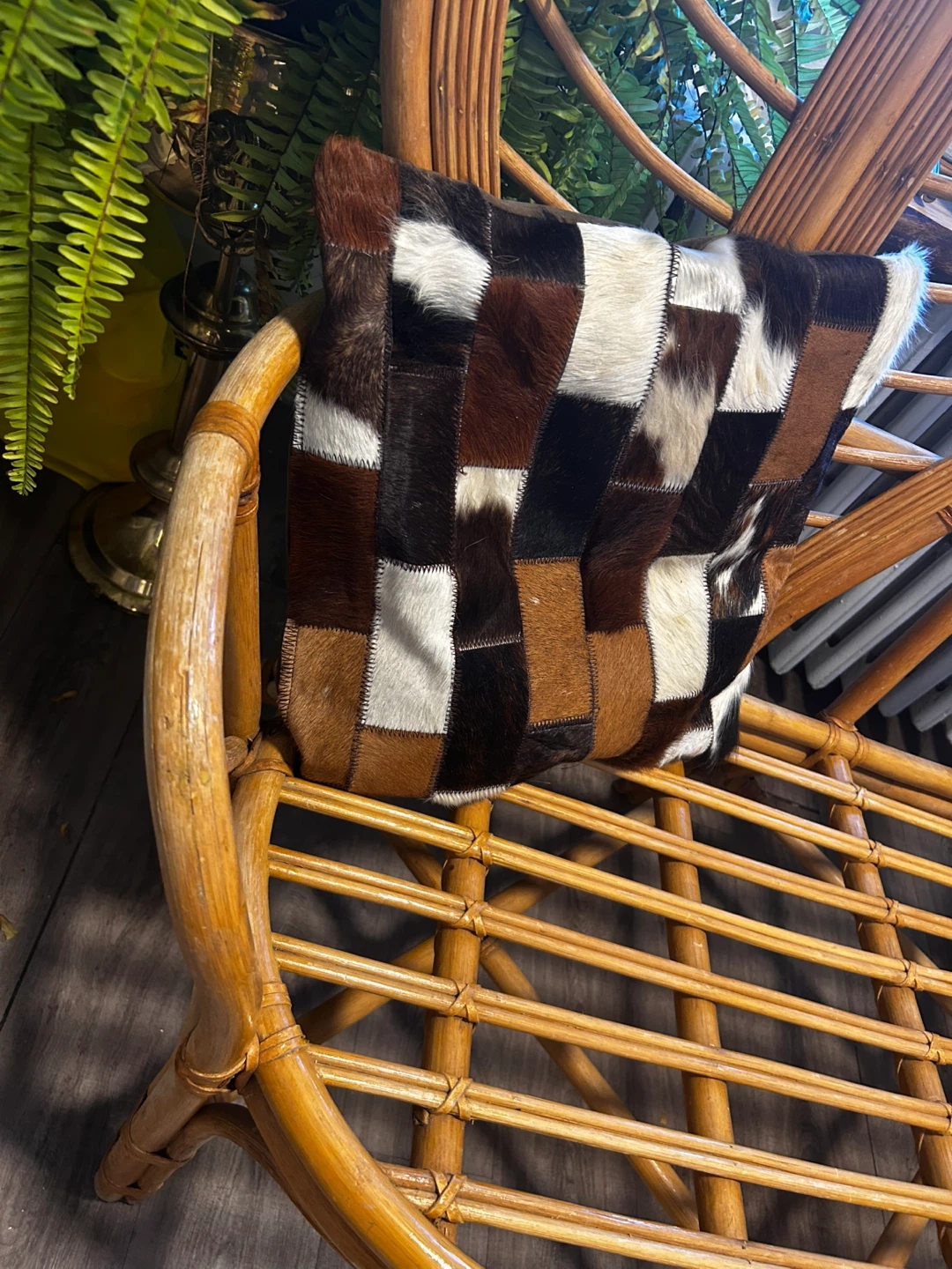 Super rare bamboo loveseat - photo 5