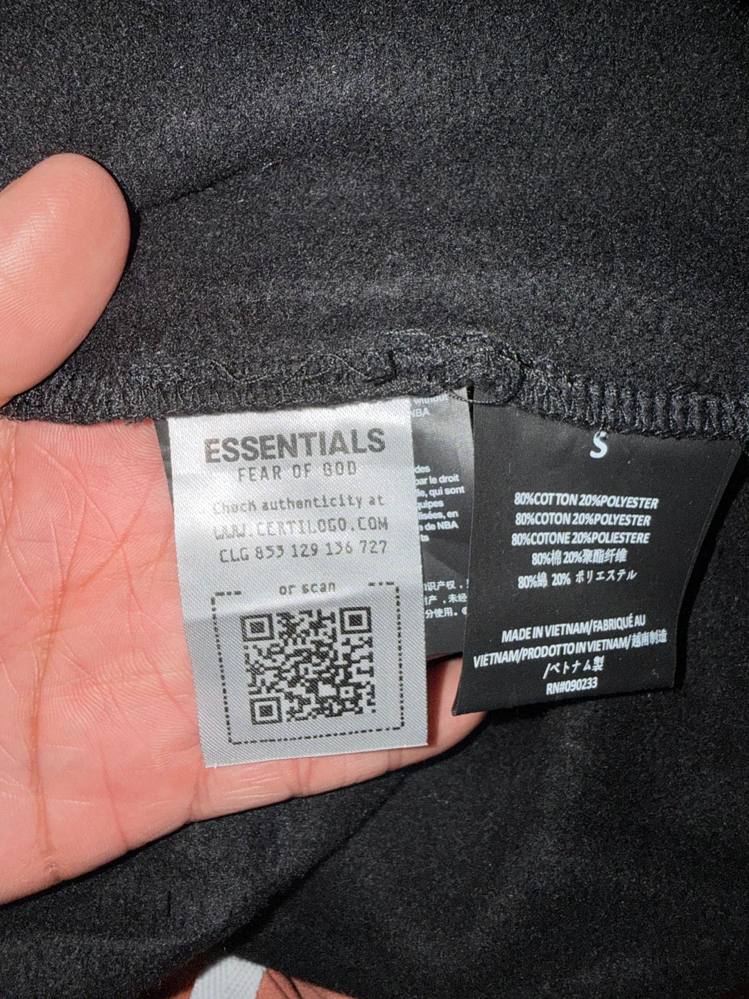 Essentials Fear of God NBA Hoodie - Size S image indicator(3)