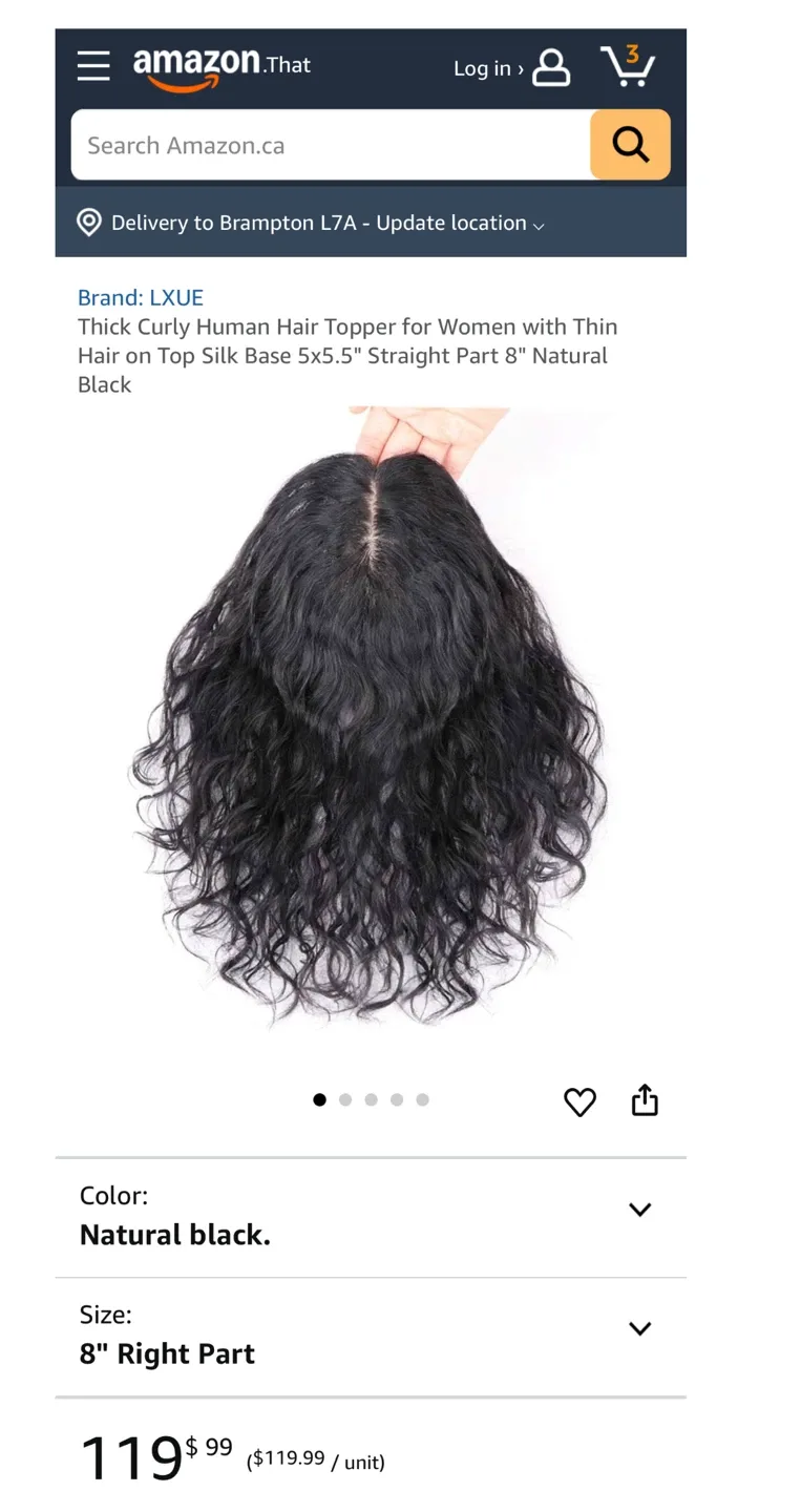 Beautiful Black Wig (20 inches length) image indicator(4)