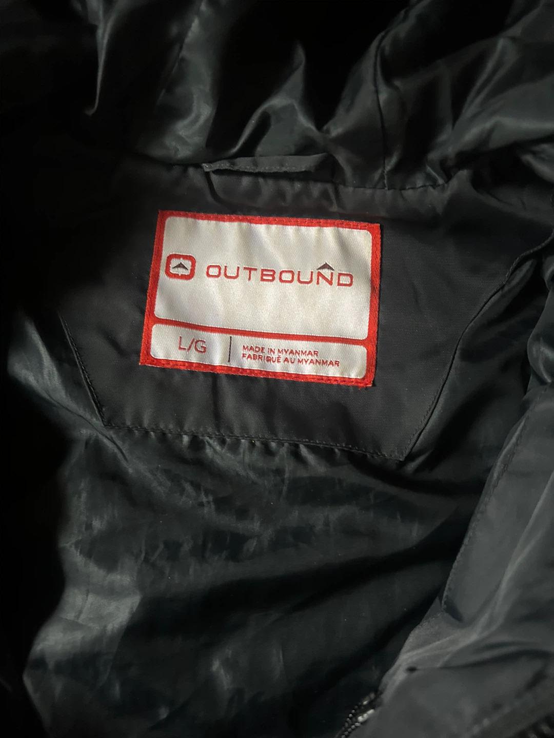 Outbound Black Puffer Jacket - Size L - photo 3