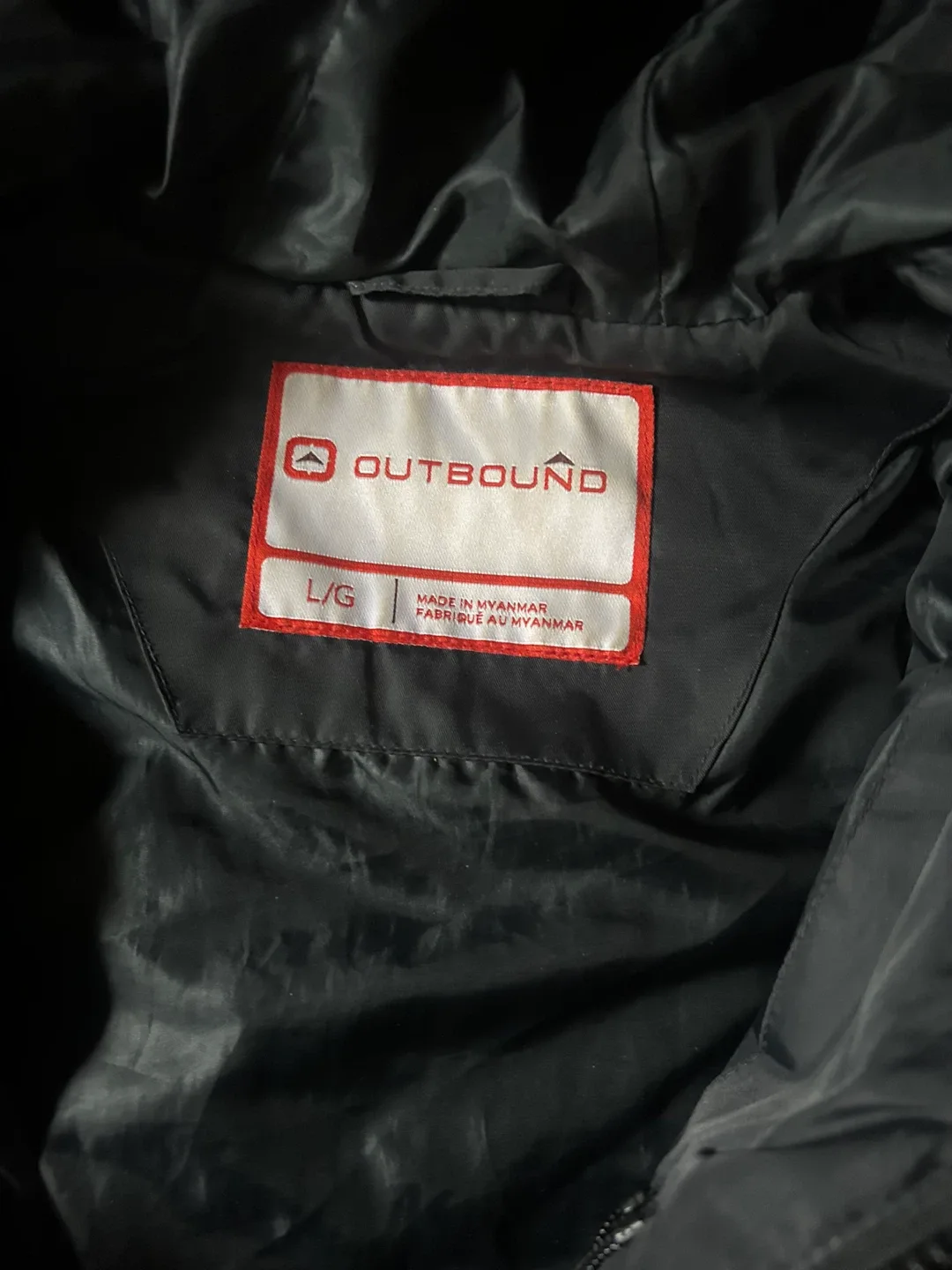 Outbound Black Puffer Jacket - Size L image indicator(3)