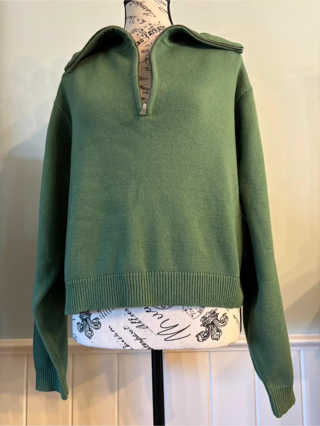 Simon Twik Green 1/2 Zip Sweater image indicator(6)