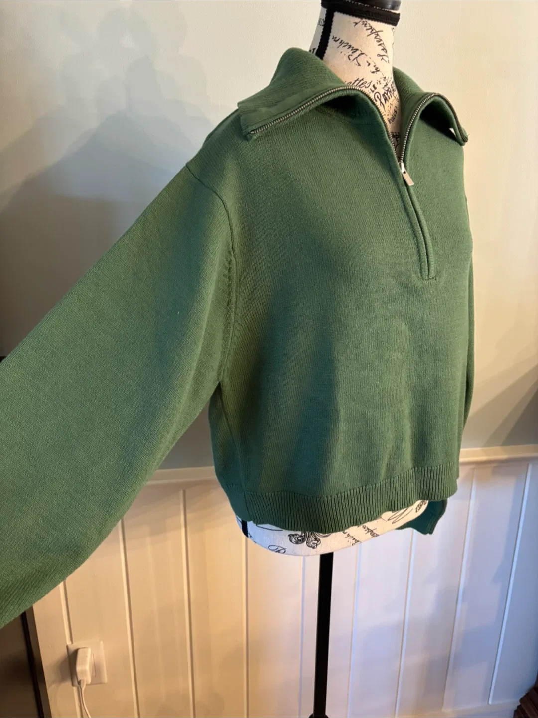 Simon Twik Green 1/2 Zip Sweater image indicator(9)