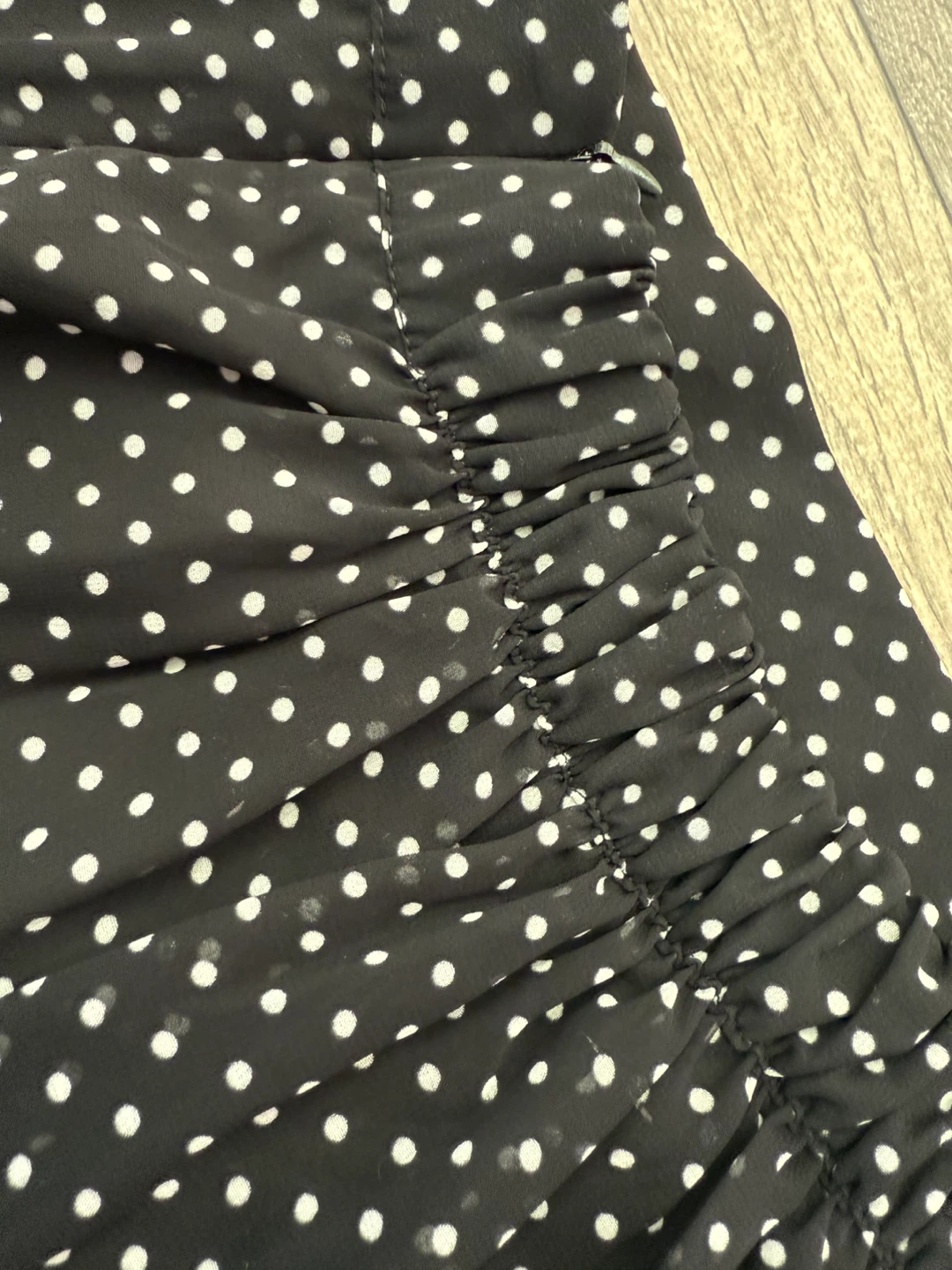 Black & White Polka Dot Ruffle Skirt - photo 5