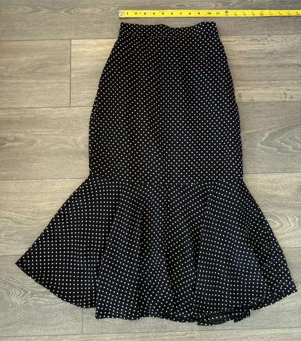 Black & White Polka Dot Ruffle Skirt - photo 4