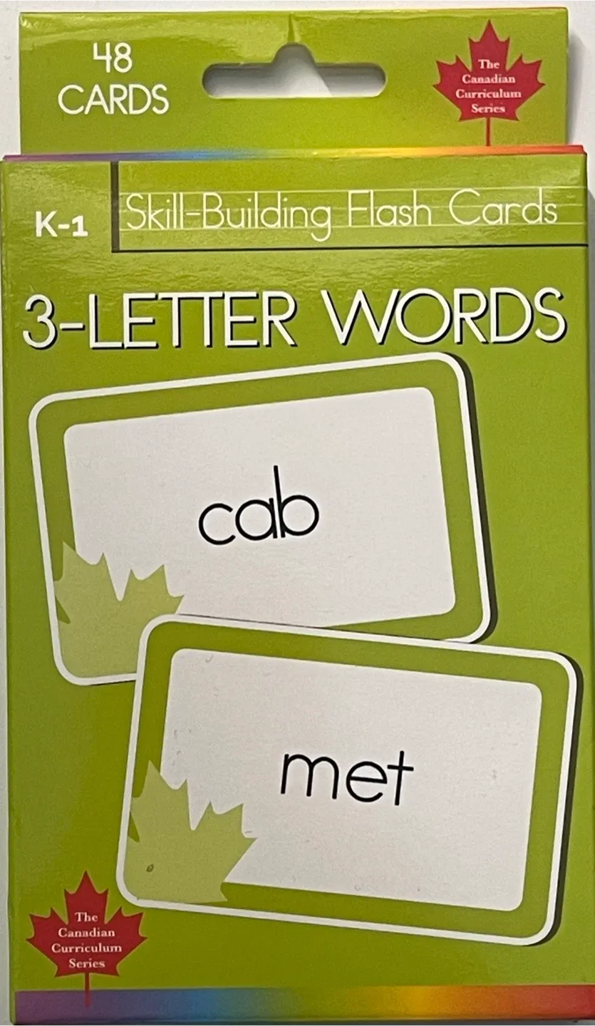 3-Letter Words Skill-Building Flash Cards - K-1 thumbnail