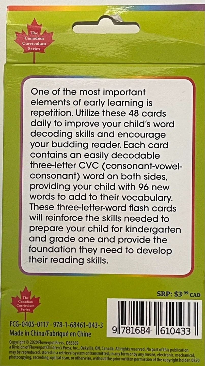 3-Letter Words Skill-Building Flash Cards - K-1 image indicator(2)