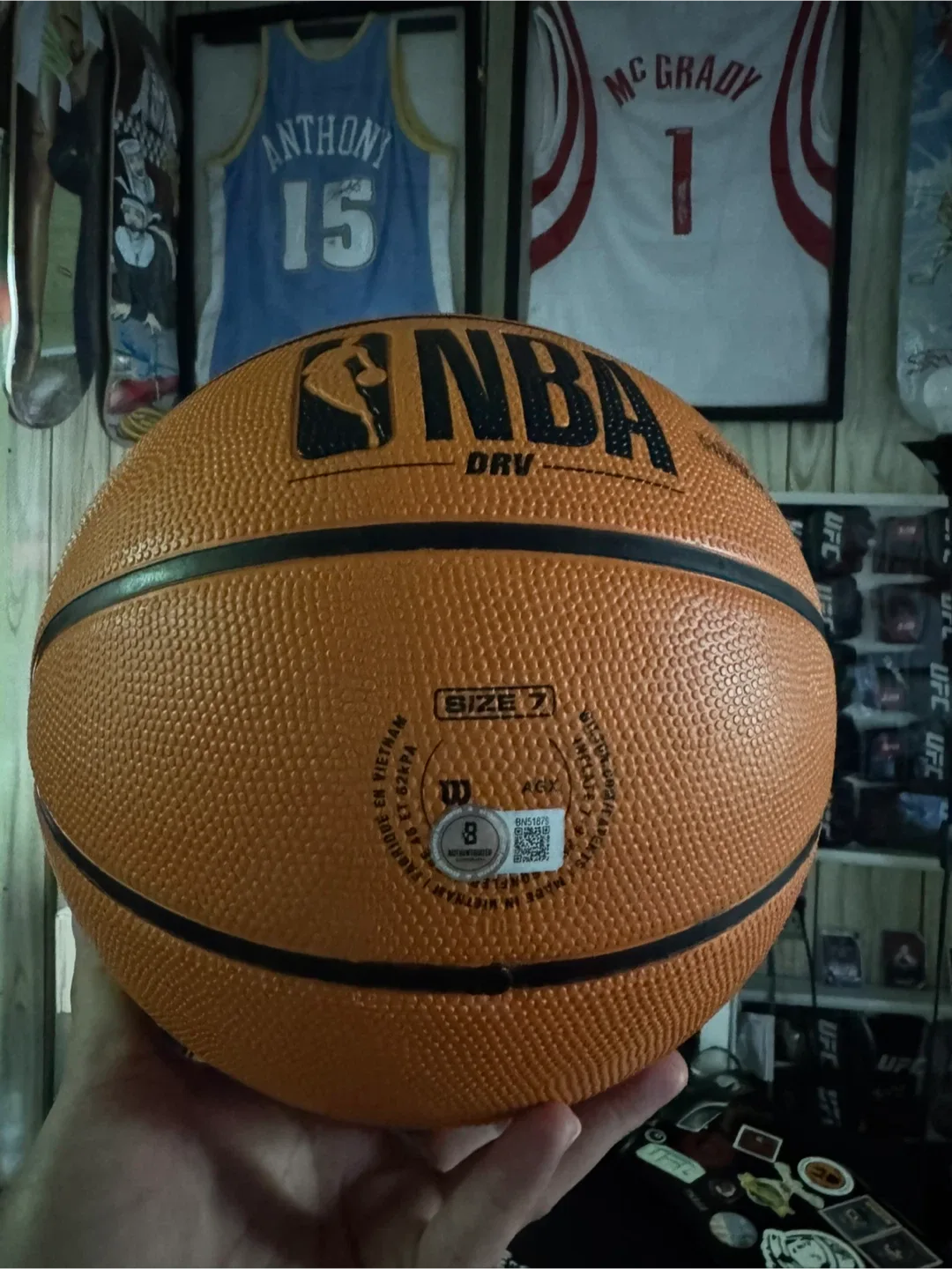 Carmelo Anthony signed Wilson NBA DRV Pro Basketball - Size 7 image indicator(2)