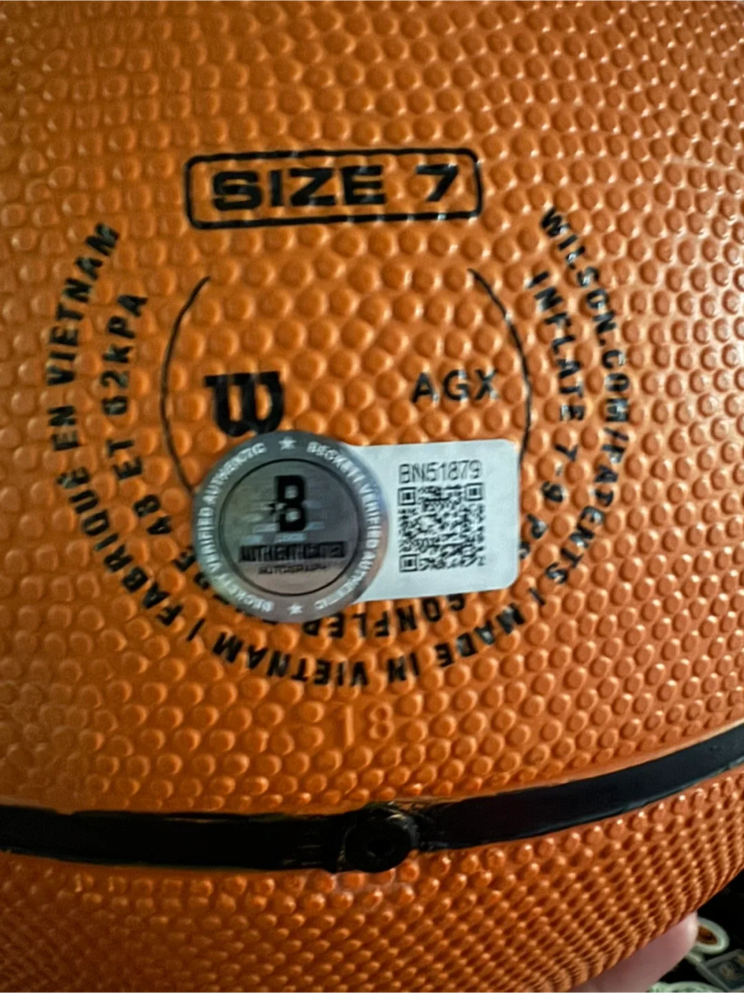 Carmelo Anthony signed Wilson NBA DRV Pro Basketball - Size 7 image indicator(3)