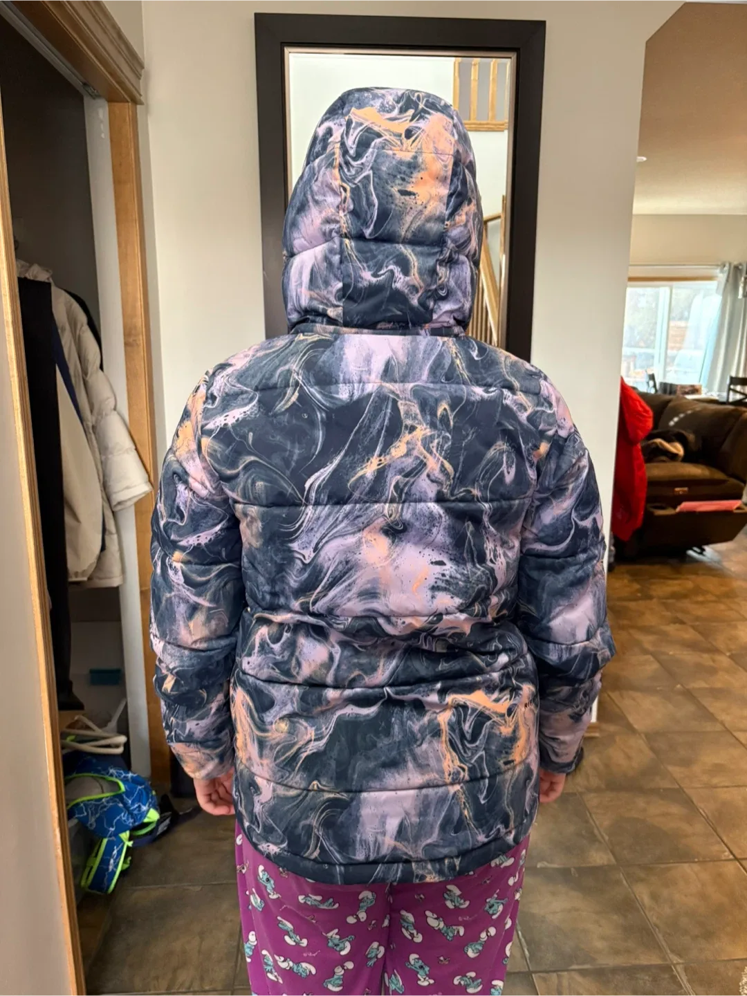 Ladies medium puffer jacket image indicator(2)