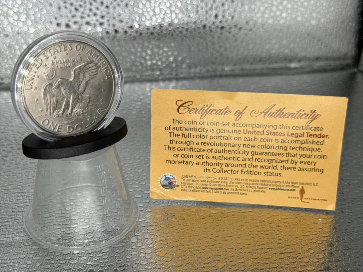 John Wayne 'The Duke' Collector silver Coin - photo 3