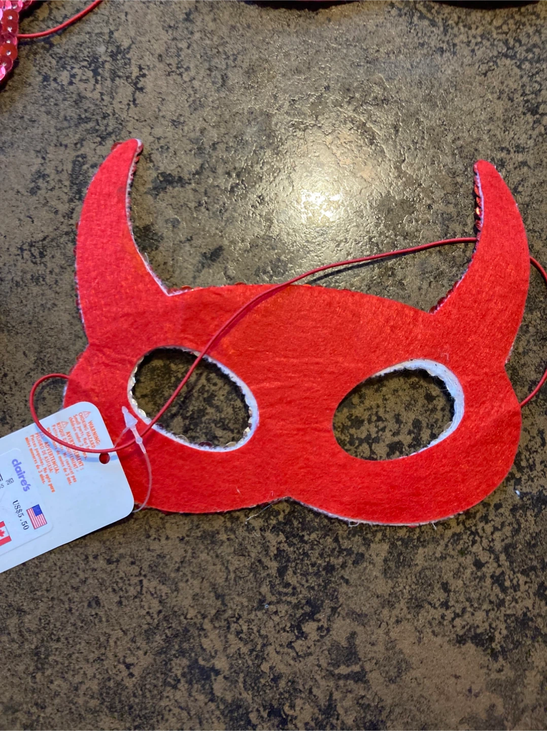 Nine Claire's Devil Horn Masks - Red - photo 2