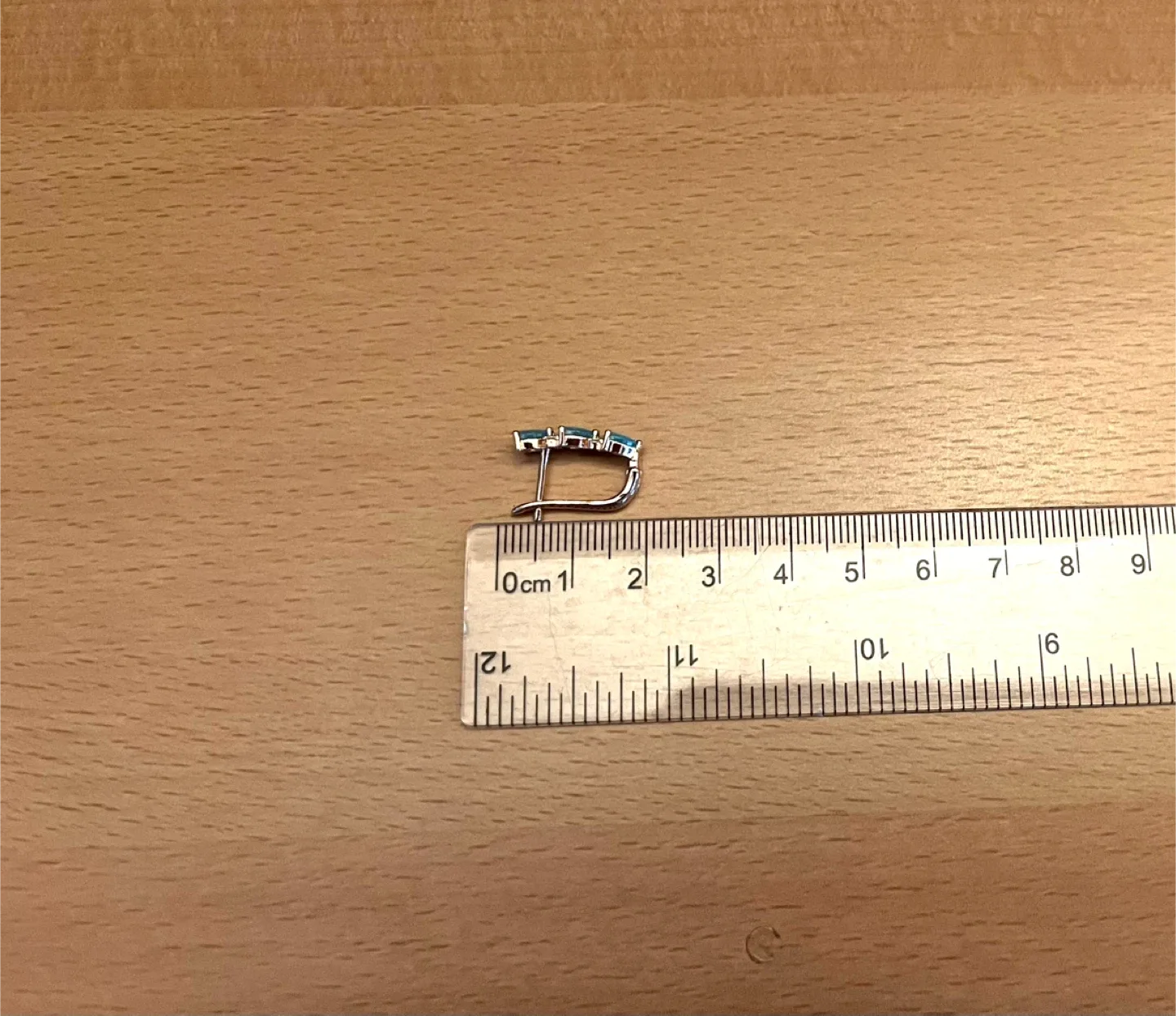 Turquoise Heart Earrings. Gold plated image indicator(3)