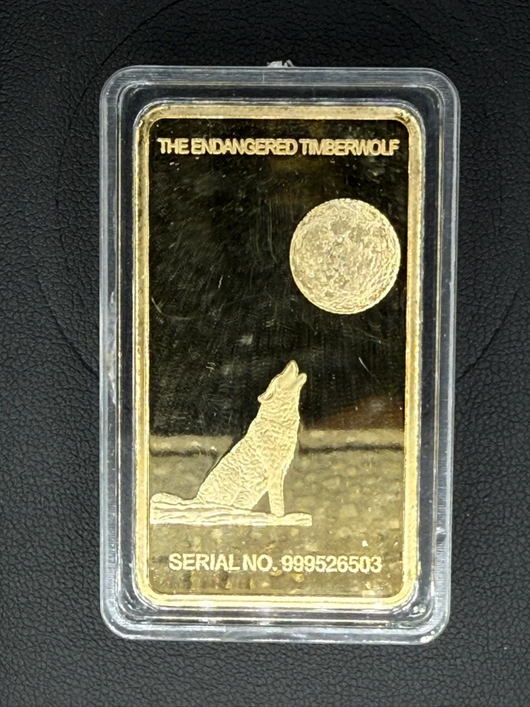 The Endangered Timberwolf Gold Bar thumbnail