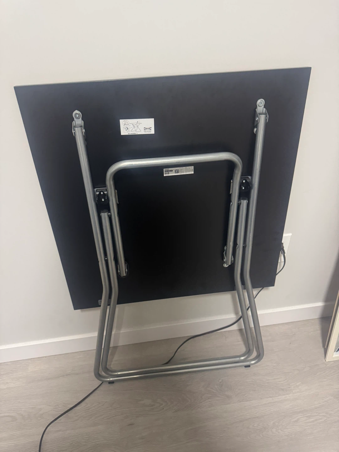 IKEA Black Folding Wall Table - photo 3