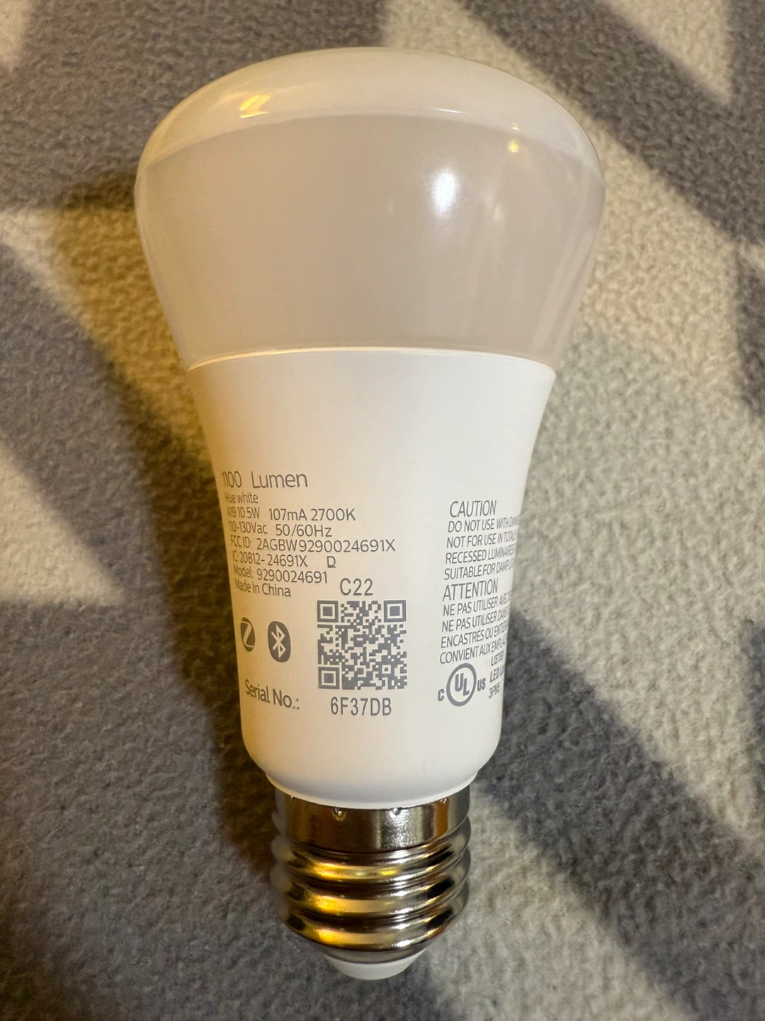 Philips Hue Smart LED Bulb, Warm White Light - photo 4