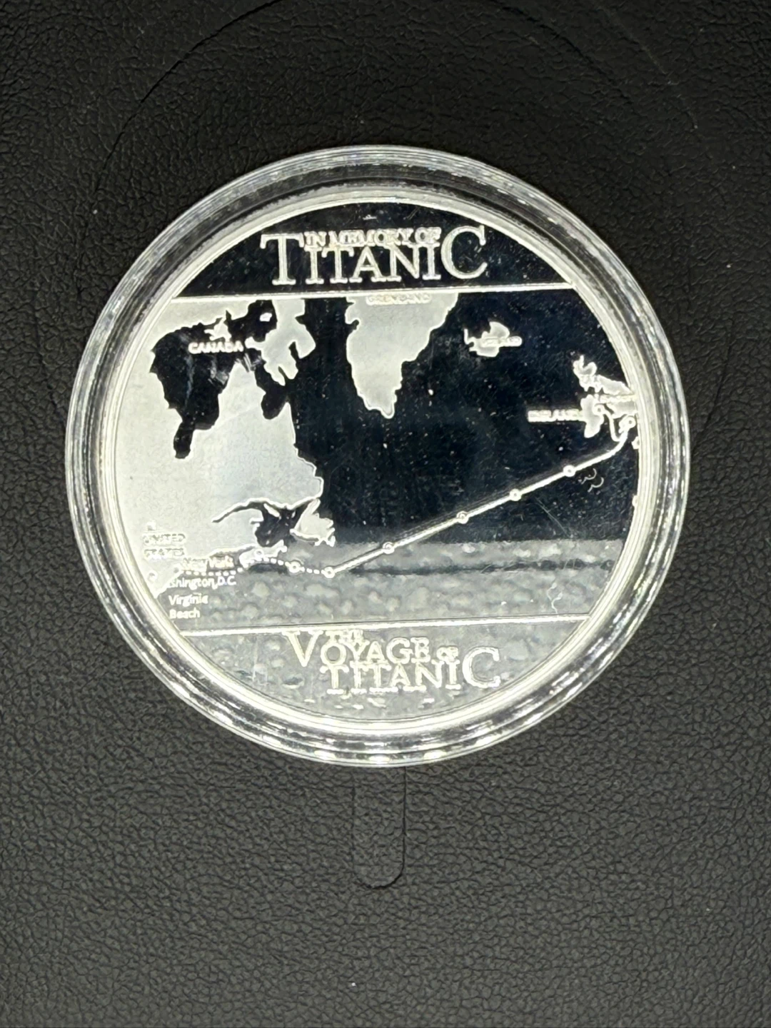 RMS Titanic Commemorative gold plated Coin - photo 2