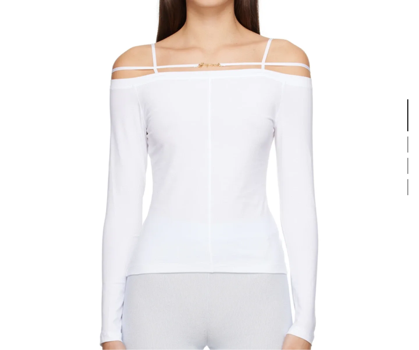 Jacquemus White Le papier Off Shoulder thumbnail