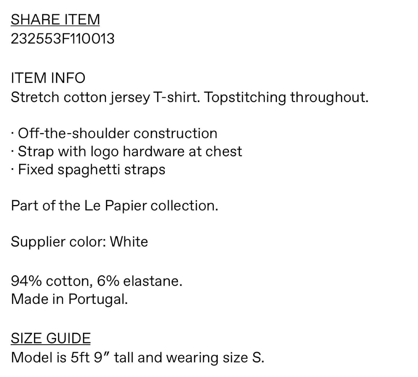 Jacquemus White Le papier Off Shoulder image indicator(3)