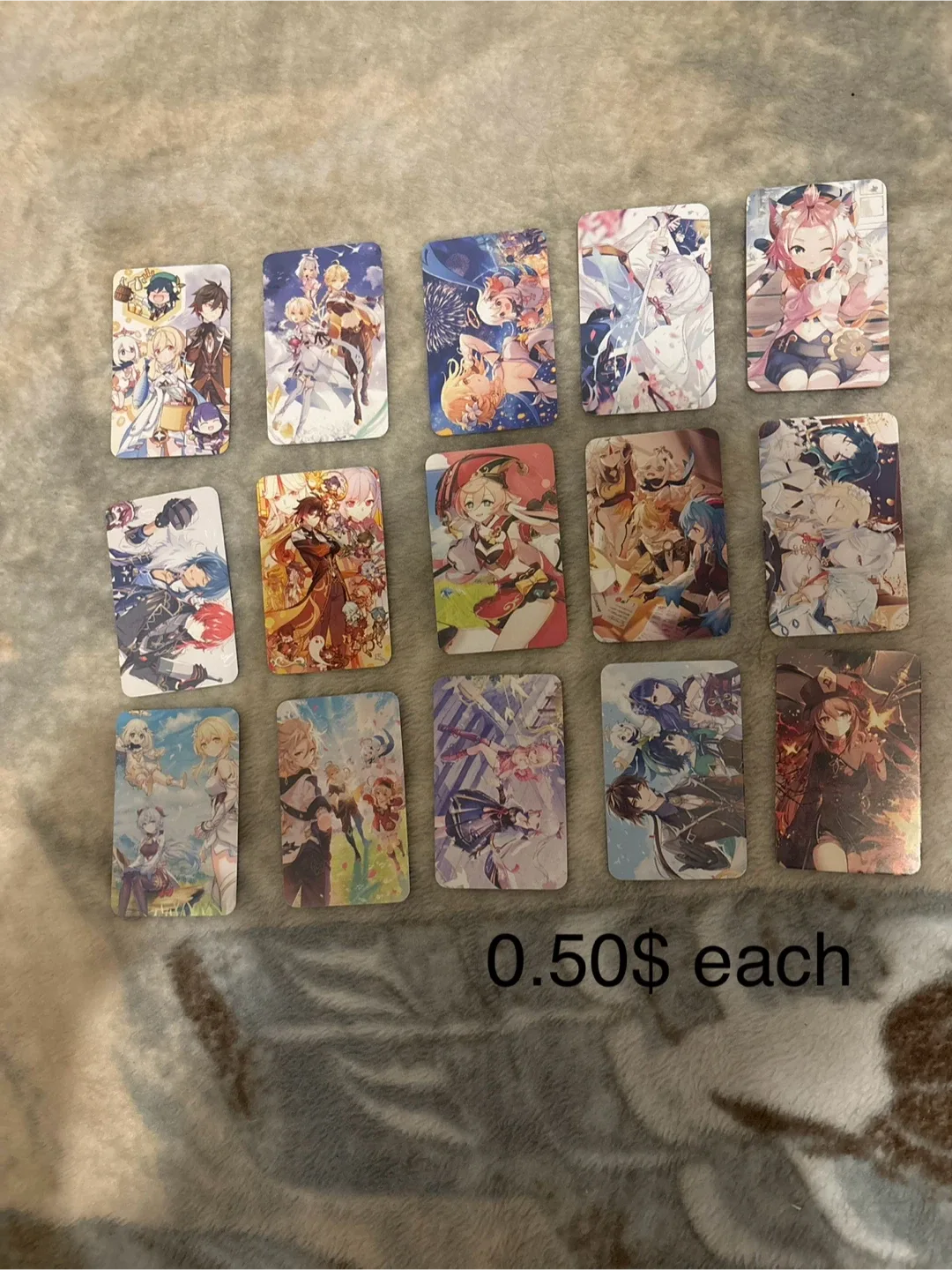 Genshin Impact Character Cards & Keychain image indicator(2)