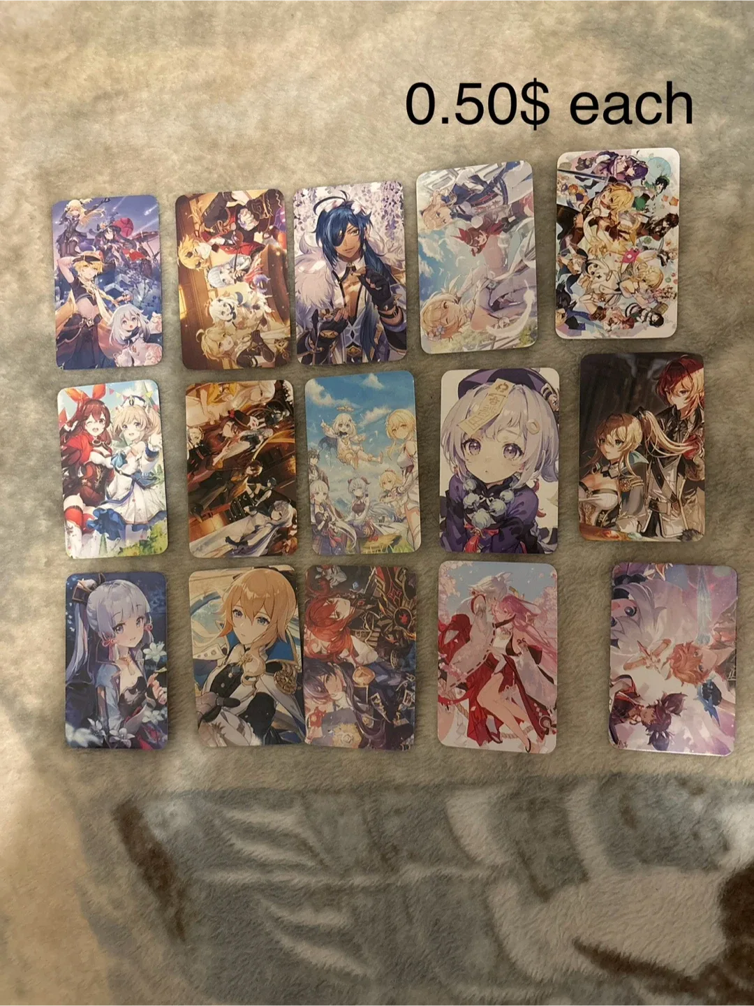 Genshin Impact Character Cards & Keychain image indicator(3)