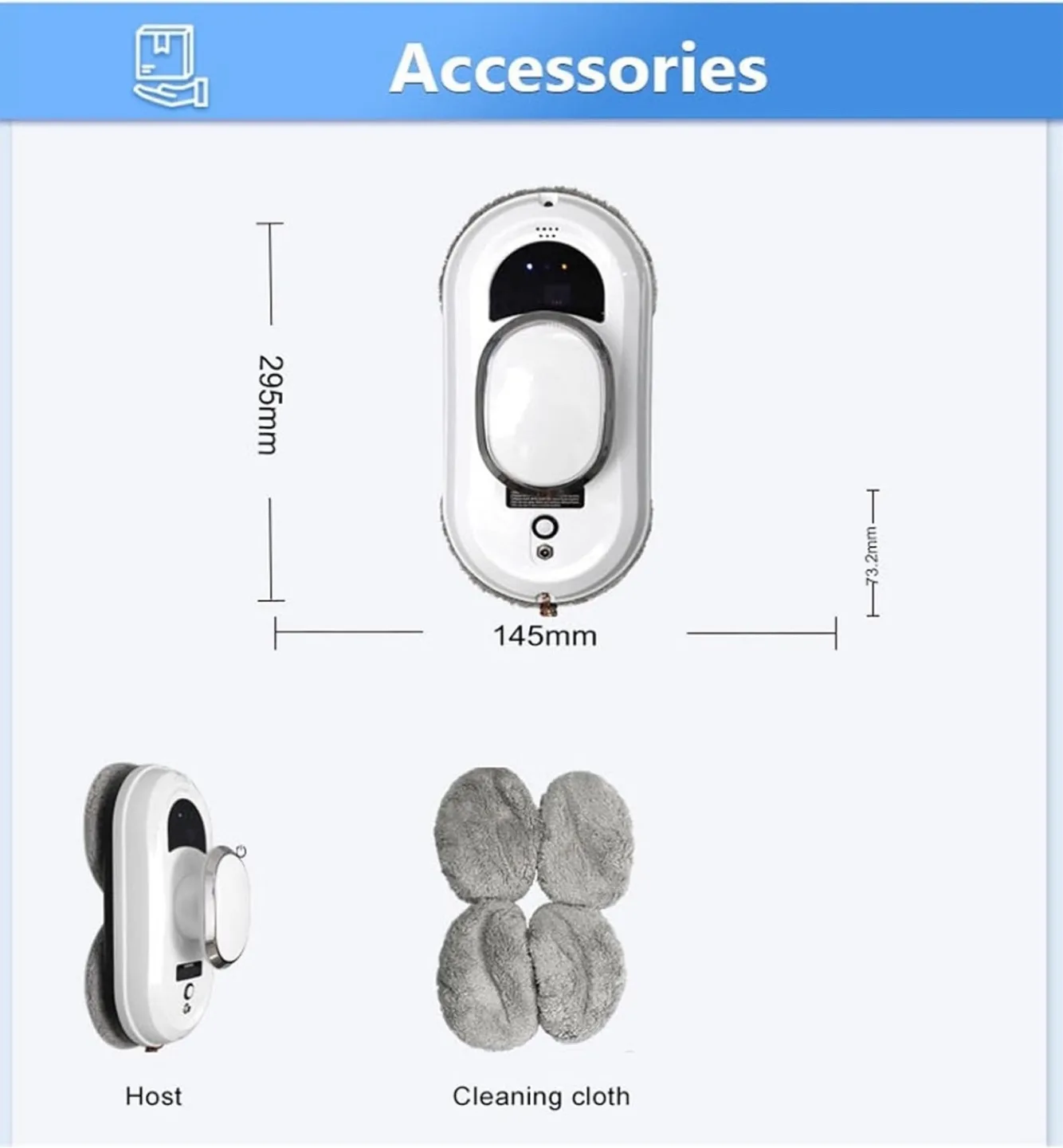 Brand New CHOVGRY CL-1 Smart Window Cleaning Robot image indicator(5)