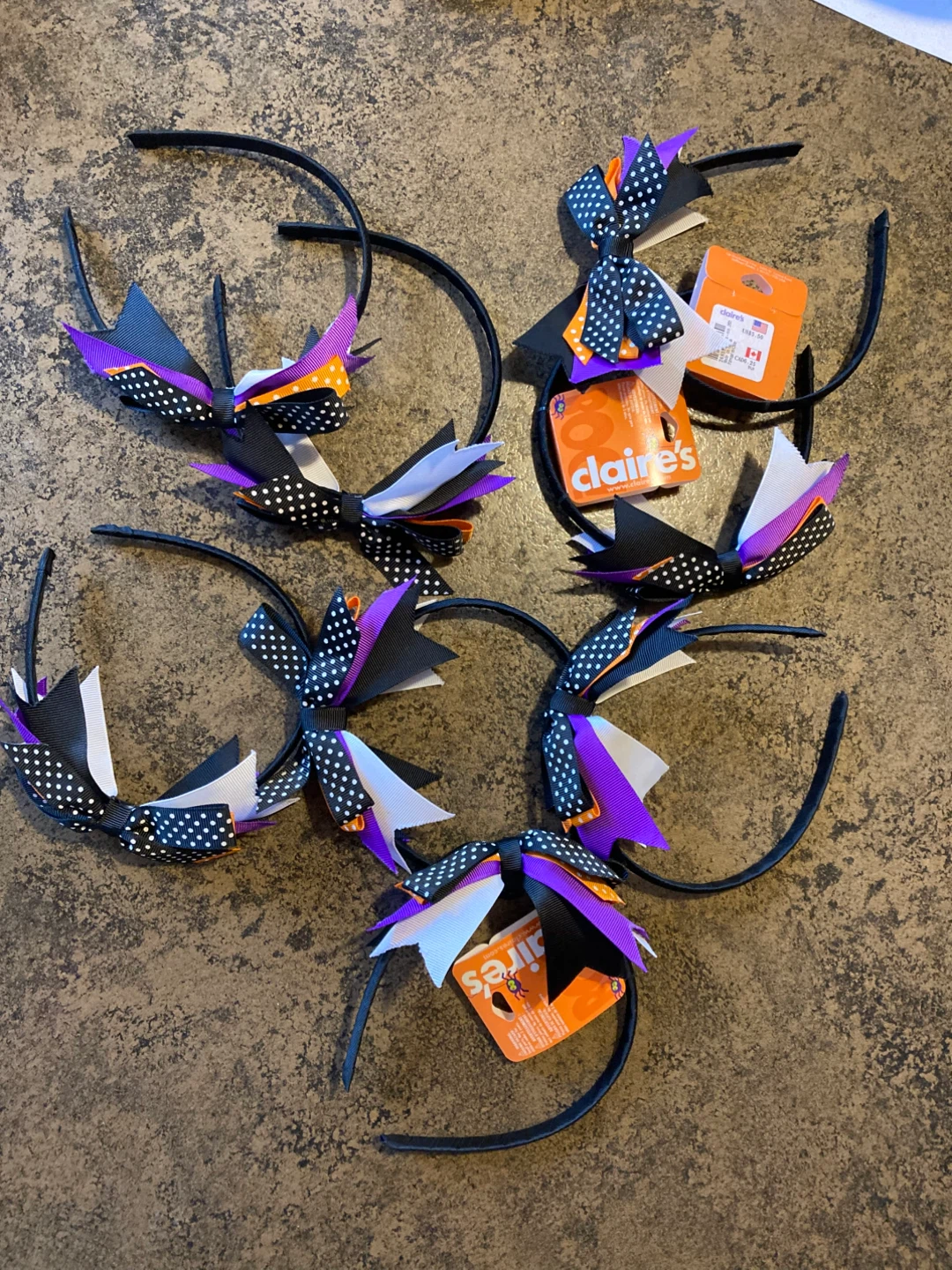 Eight Claire's Halloween Headbands