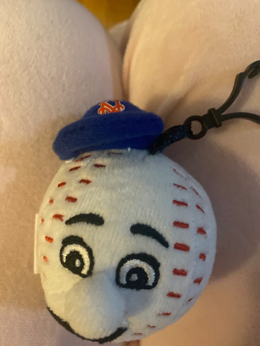 Mr. Met Baseball Plush Keychain