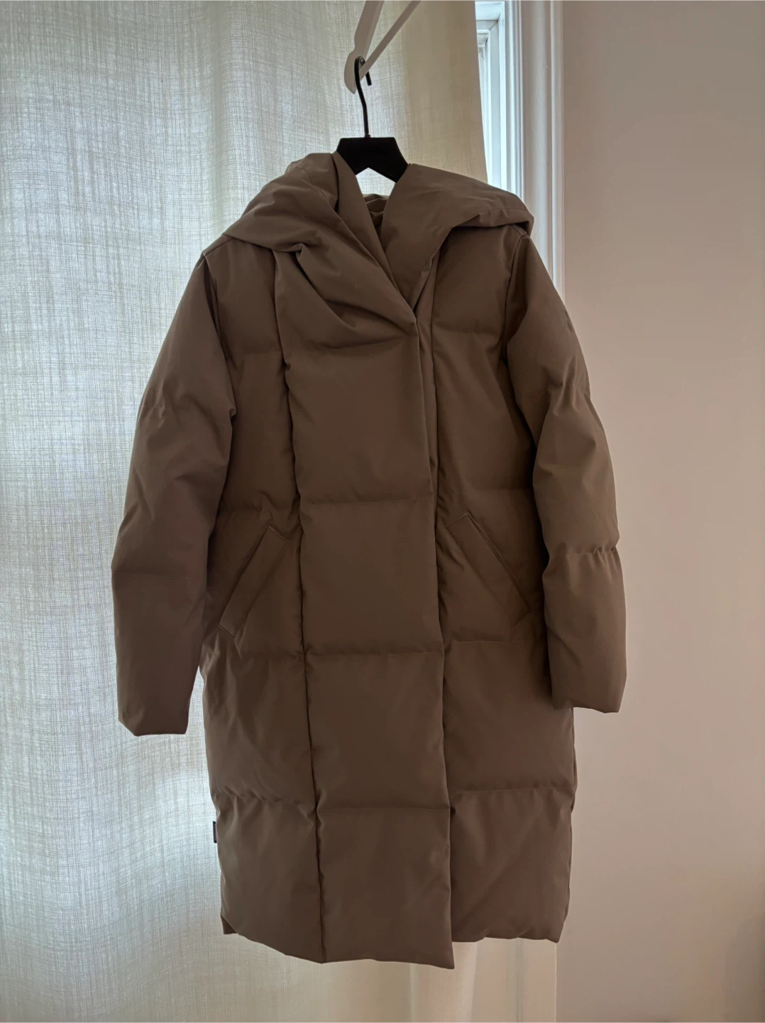 Frank And Oak Beige Puffer Coat