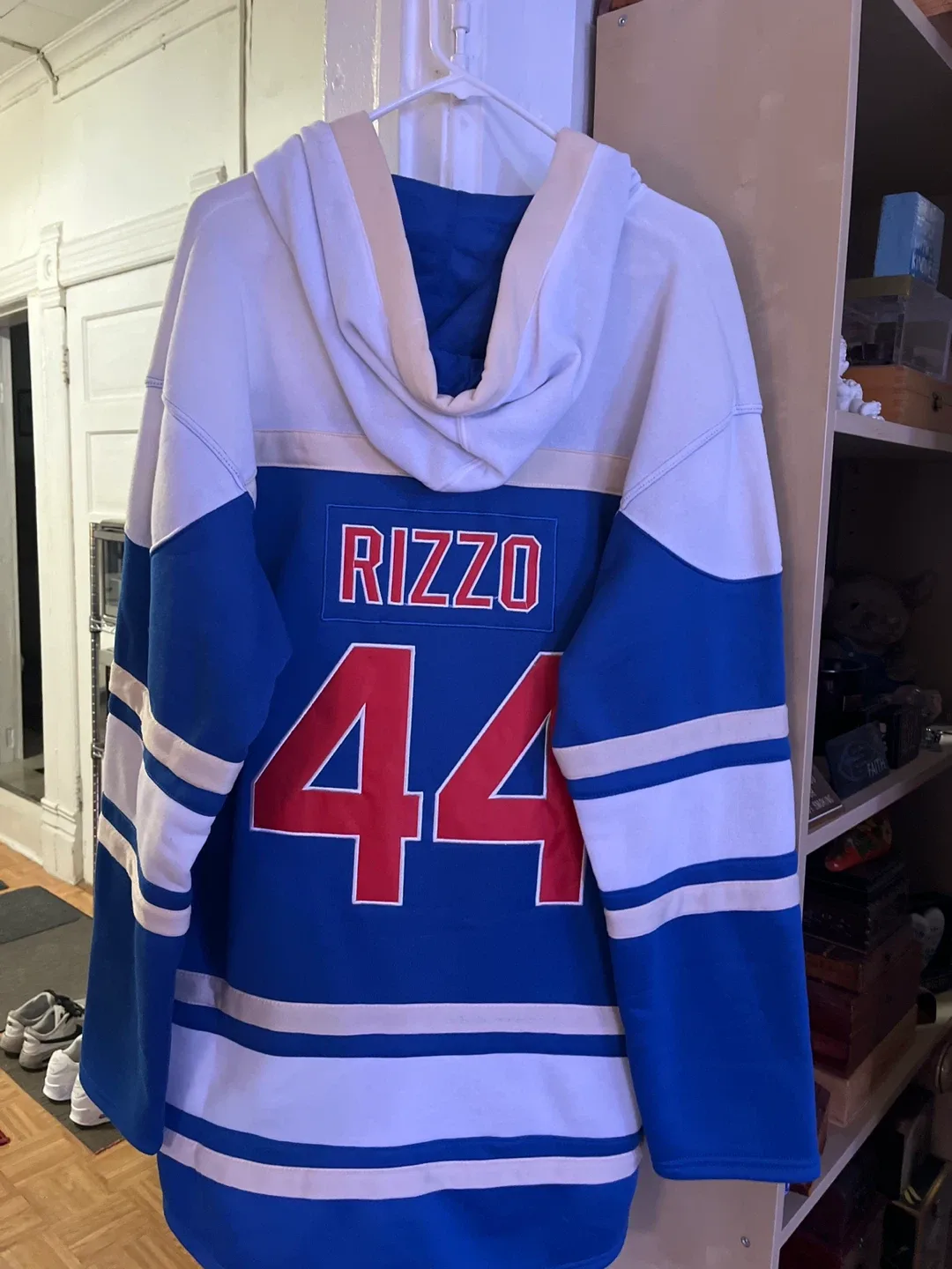 MLB Chicago Cubs Rizzo #44 Hockey Hoodie XXXL image indicator(4)
