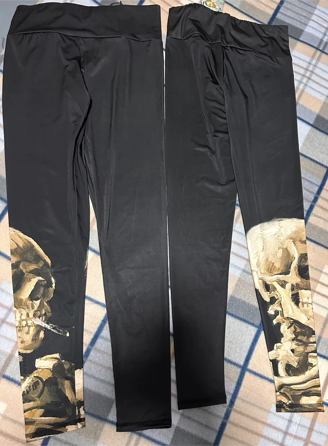 Skull Print Black Leggings