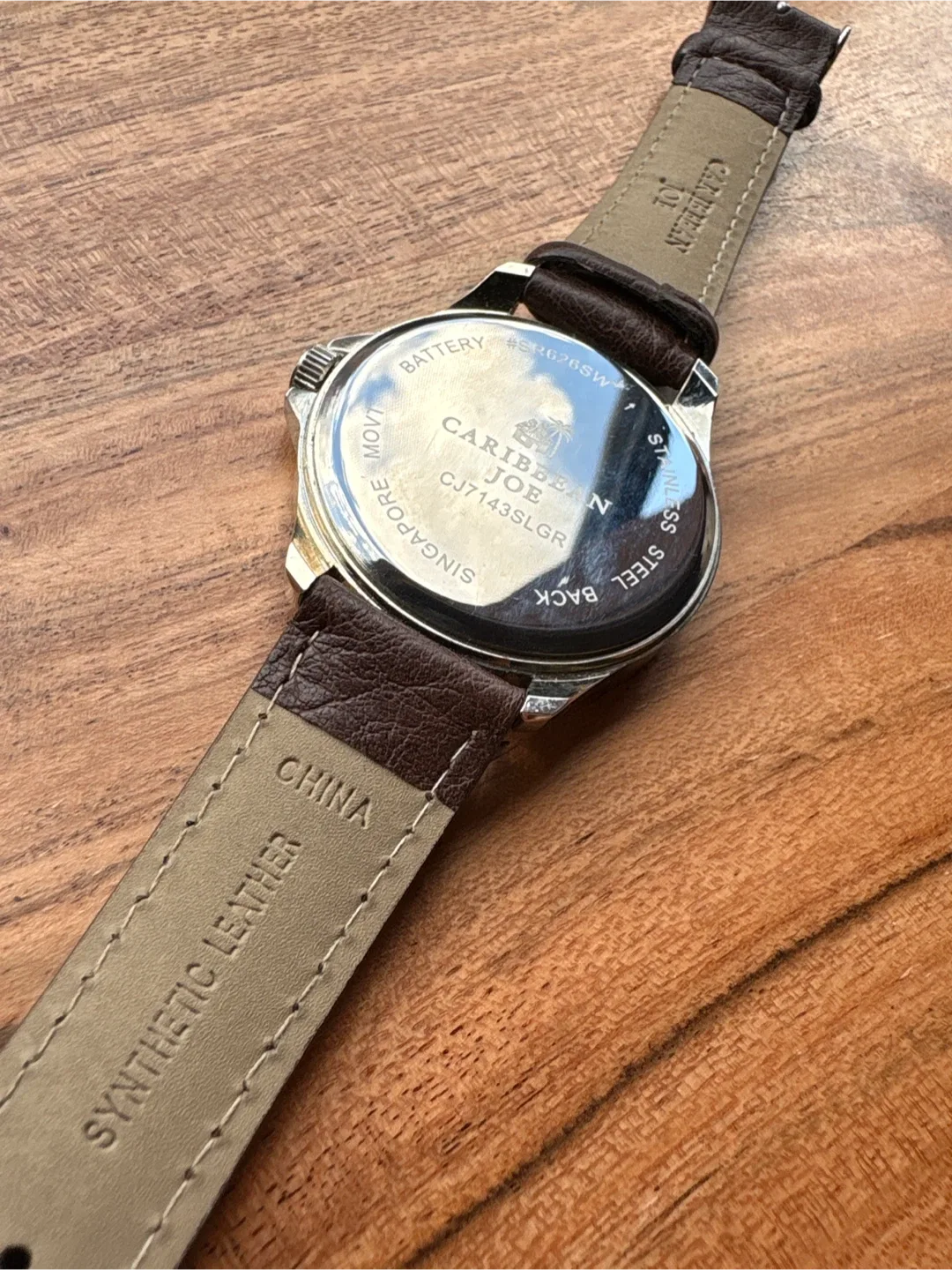 Caribbean Joe Brown Leather Band Watch image indicator(3)