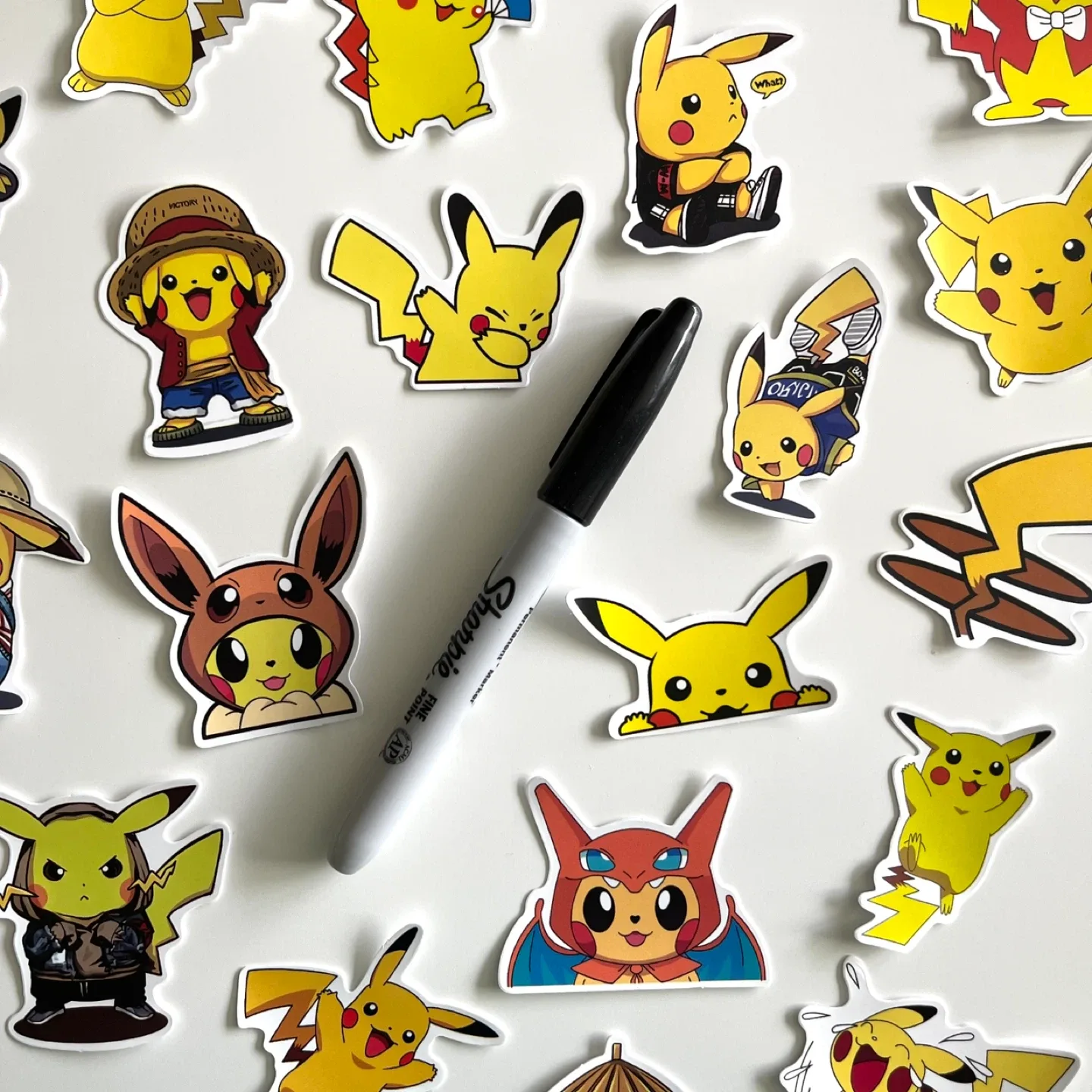 Pack of 22 Cute Pikachu Stickers •2• image indicator(4)