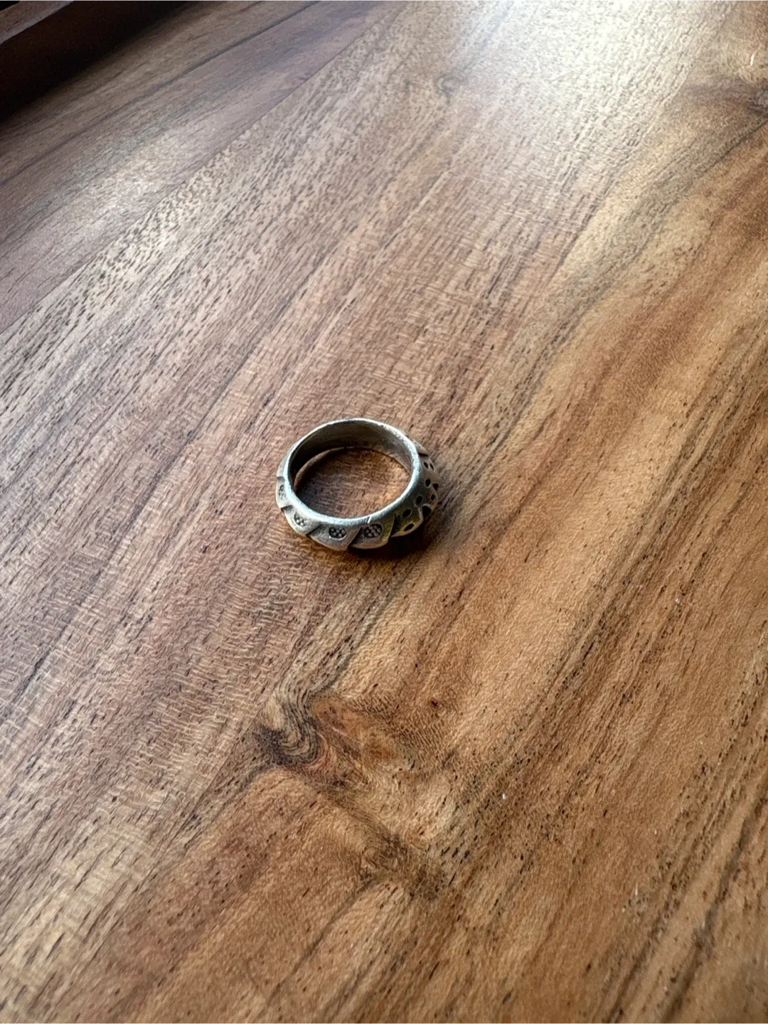 Silver Patterned Ring thumbnail