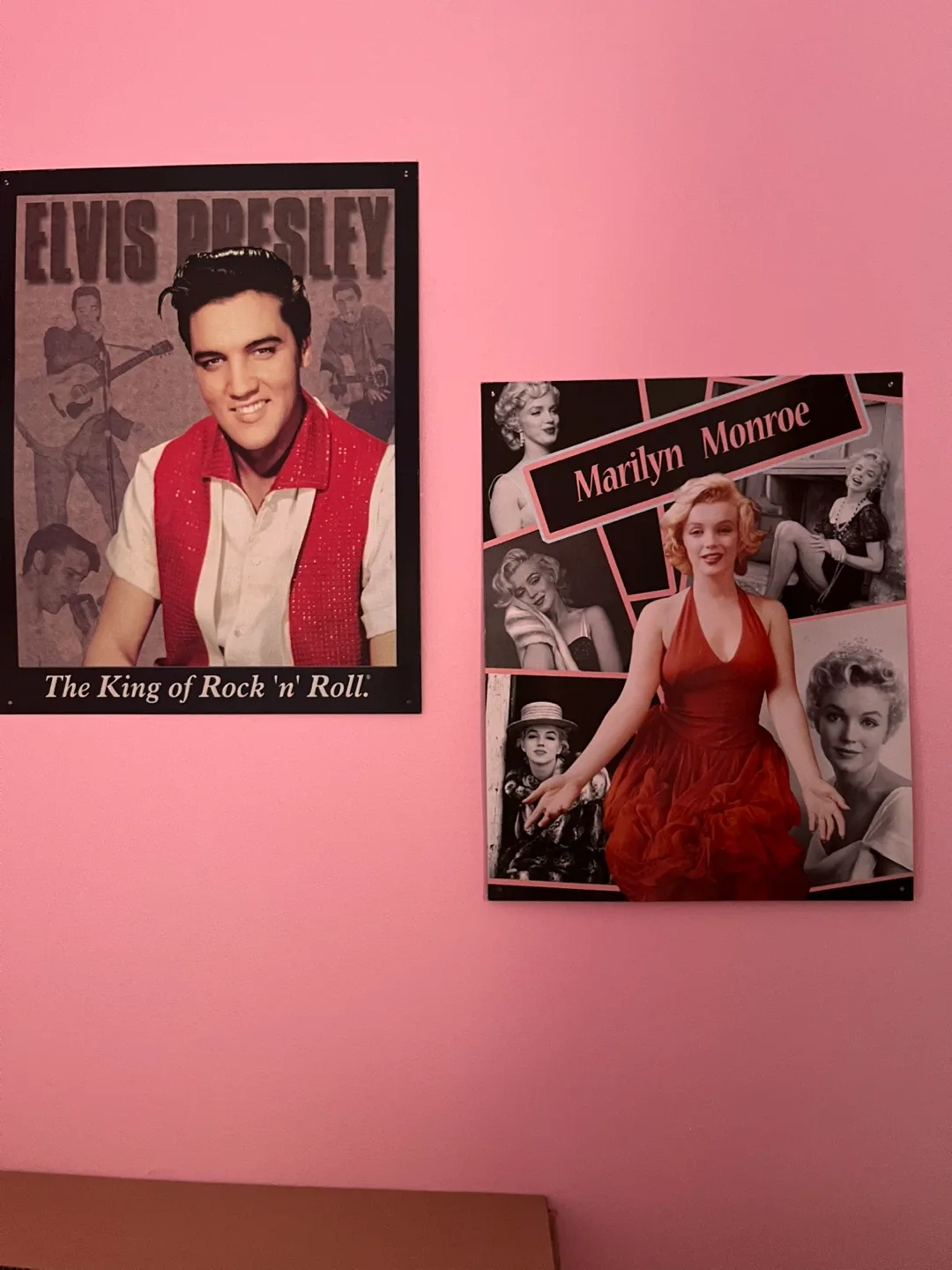 Elvis Presley & Marilyn Monroe Wall metal Art image indicator(2)