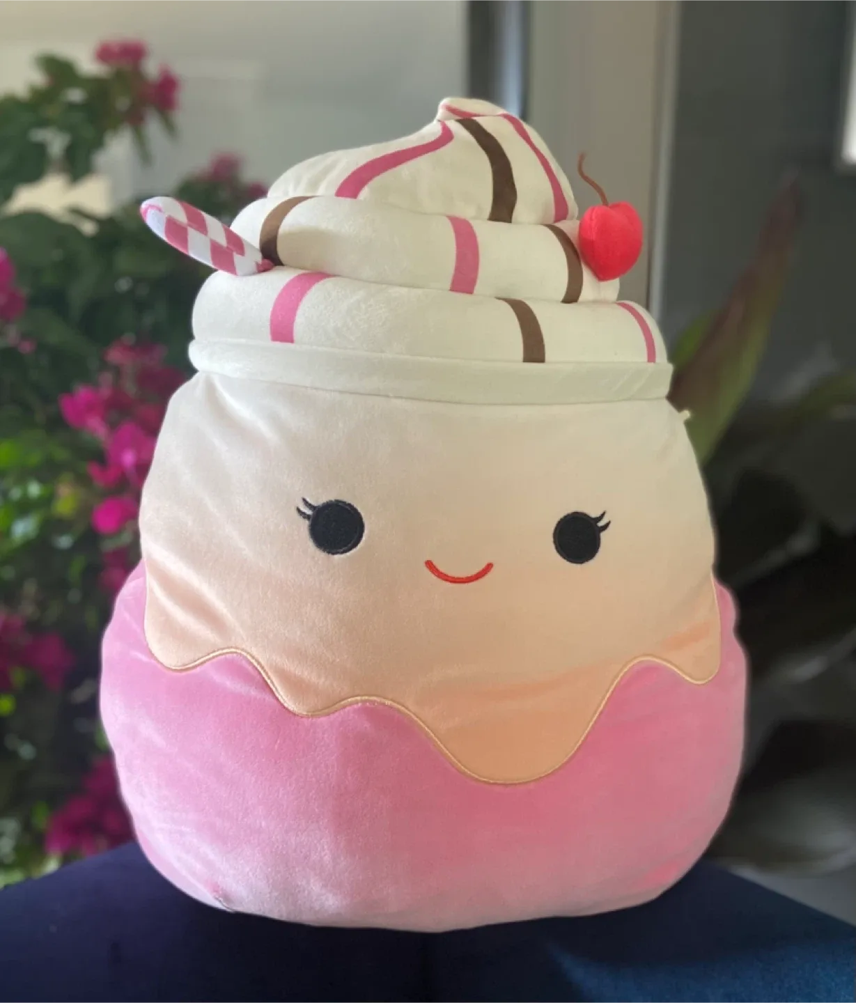 LIKE NEW: Giant Squishmallow Cupcake Milkshake Plush Toy image indicator(3)