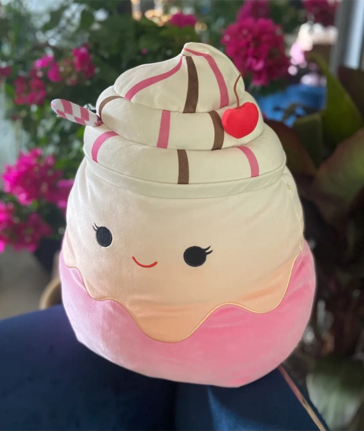 LIKE NEW: Giant Squishmallow Cupcake Milkshake Plush Toy image indicator(4)