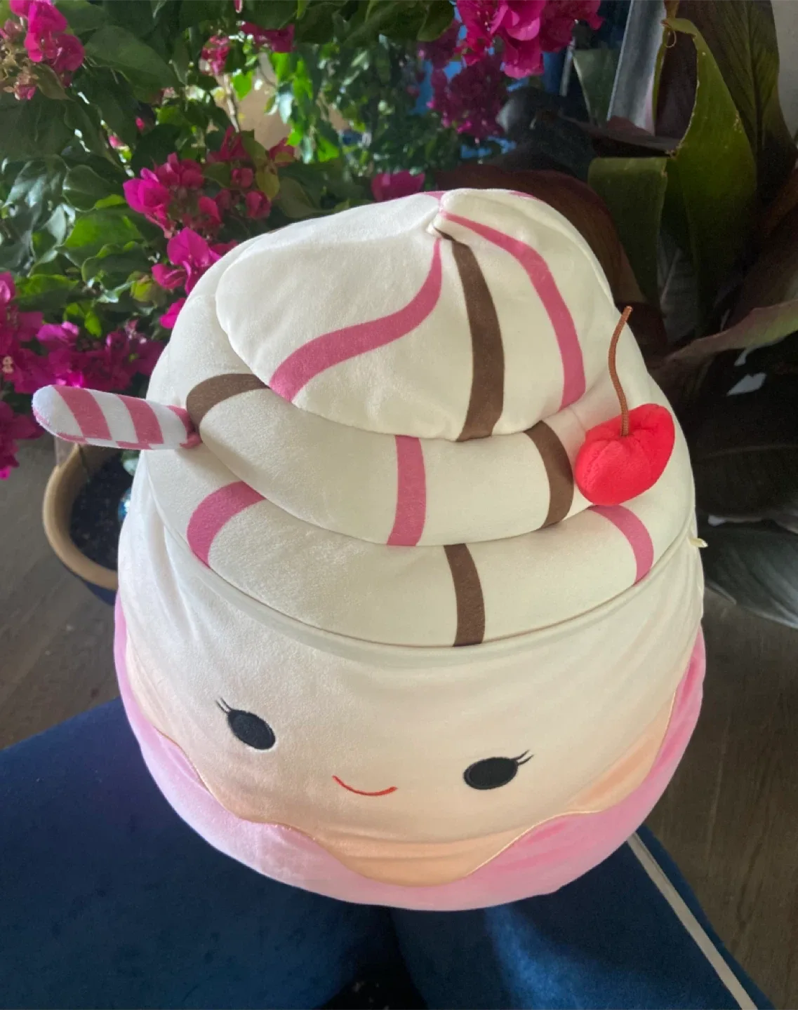 LIKE NEW: Giant Squishmallow Cupcake Milkshake Plush Toy image indicator(2)