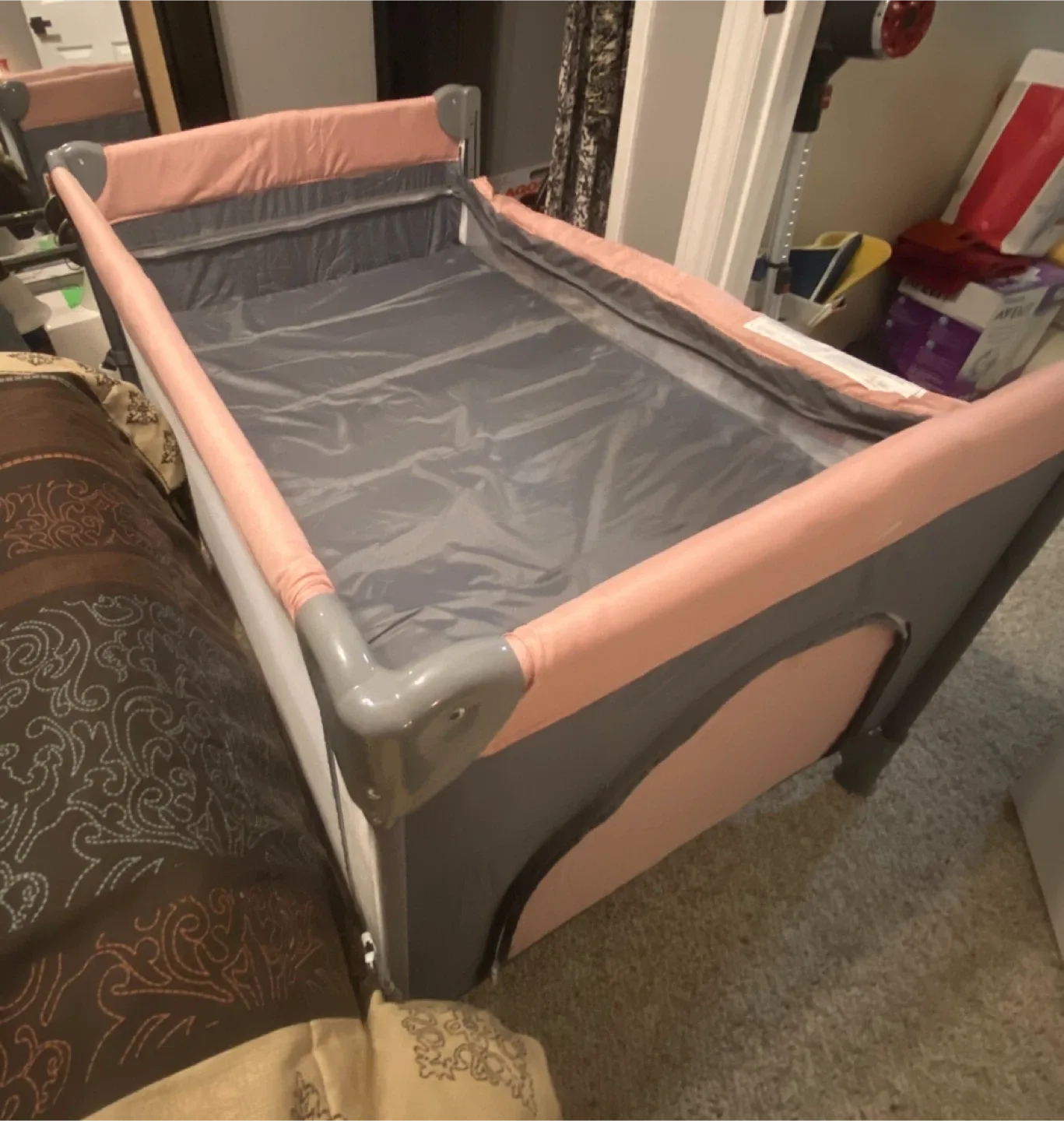 Pink & Grey Playpen image indicator(2)