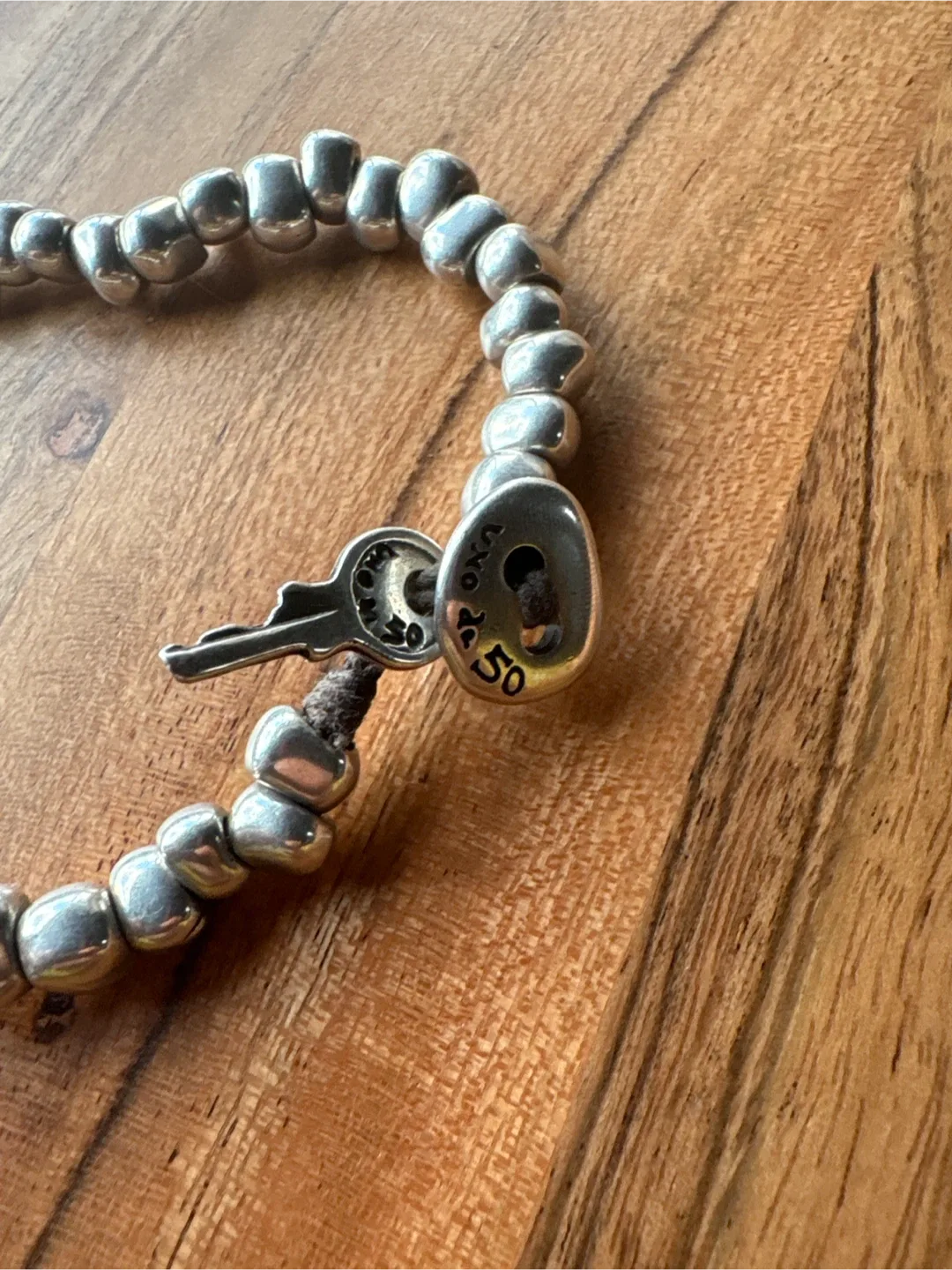 UNOde50 Silver Beaded Necklace image indicator(3)